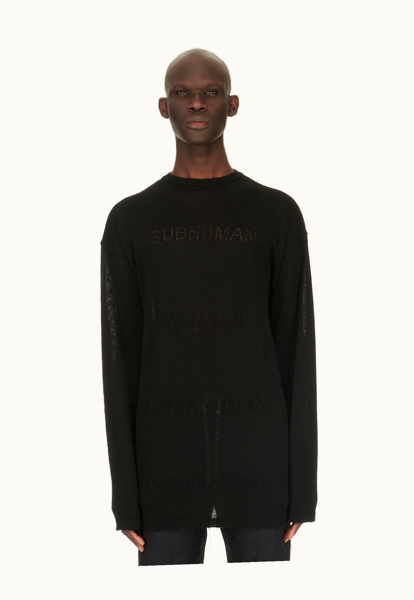 Rick Owens Rick Owens SS24 Lido Oversize Pull In Black Geopunto