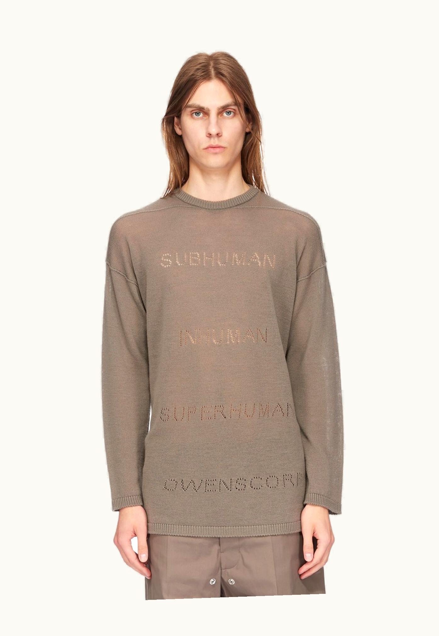 Rick Owens Rick Owens SS24 Lido Oversize Pull In Dust Geopunto