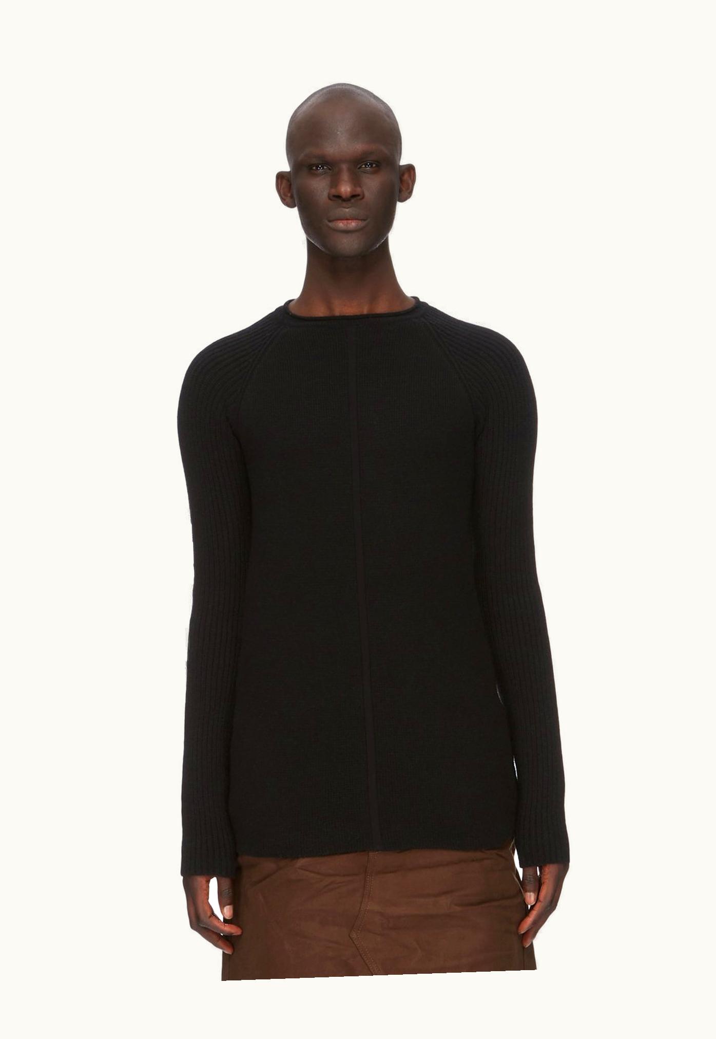 Rick Owens Rick Owens FW23 Luxor Runway Pull In Black Recycled Cashmere