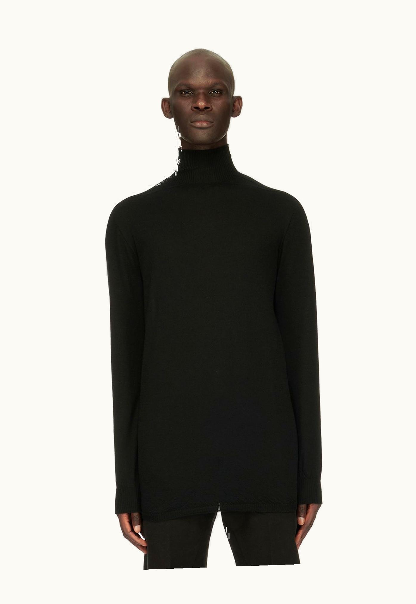 Rick Owens Rick Owens FW23 Luxor Oversized Turtle In Black Lightweight Rasato Knit