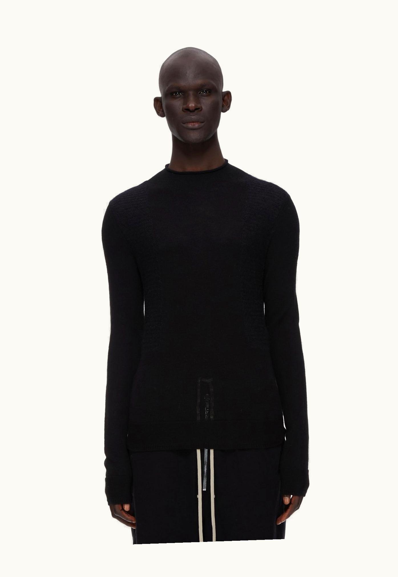 Rick Owens Rick Owens FW23 Luxor Harness Sweater in Black Wool Blend