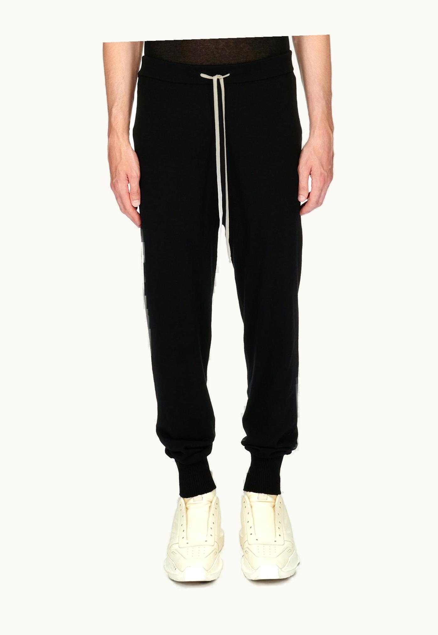 Rick Owens Rick Owens FW23 Luxor Lightweight Rasato Knit Track Pants Black
