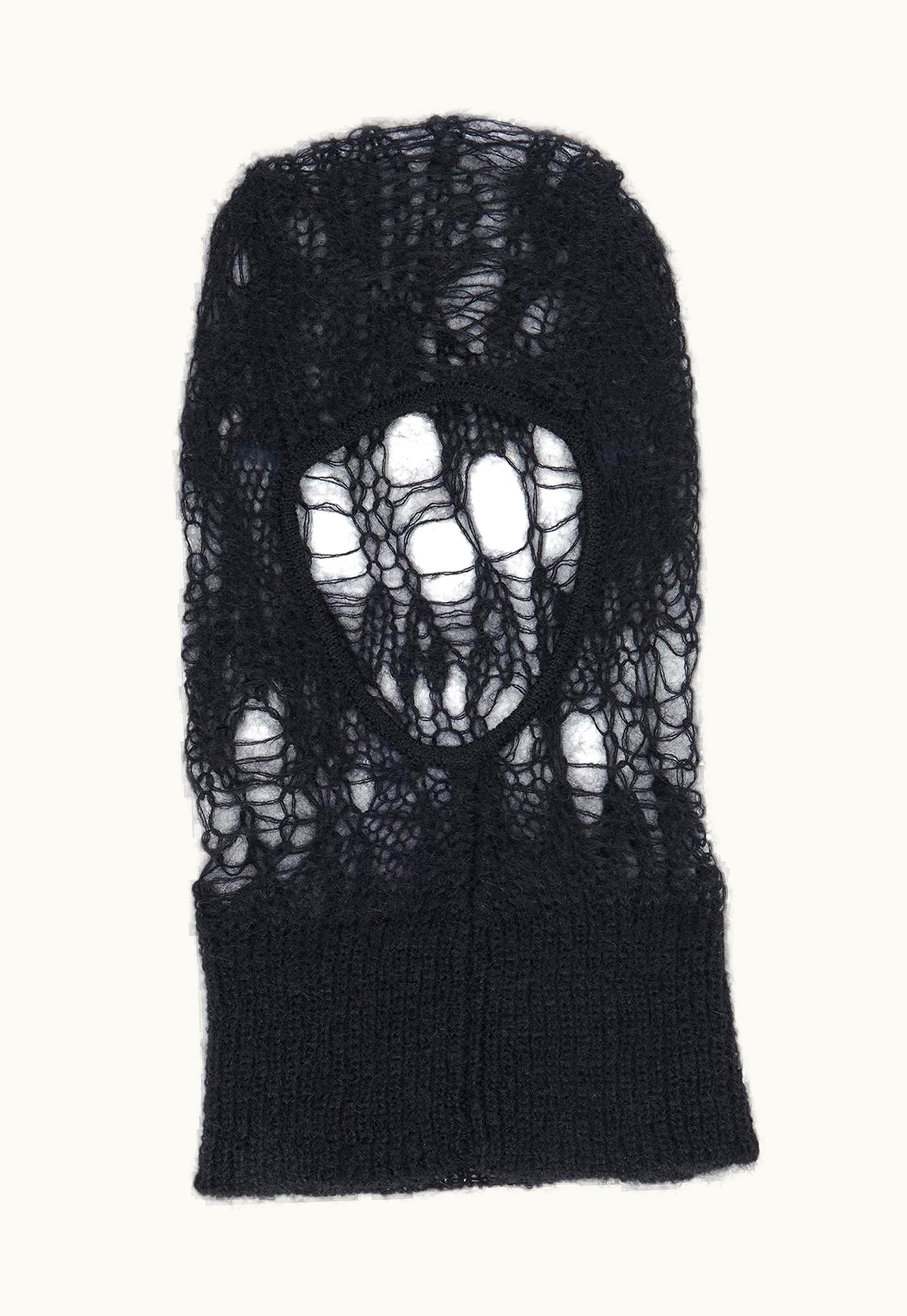 Rick Owens Rick Owens SS24 Lido Skull In Black Net Knit