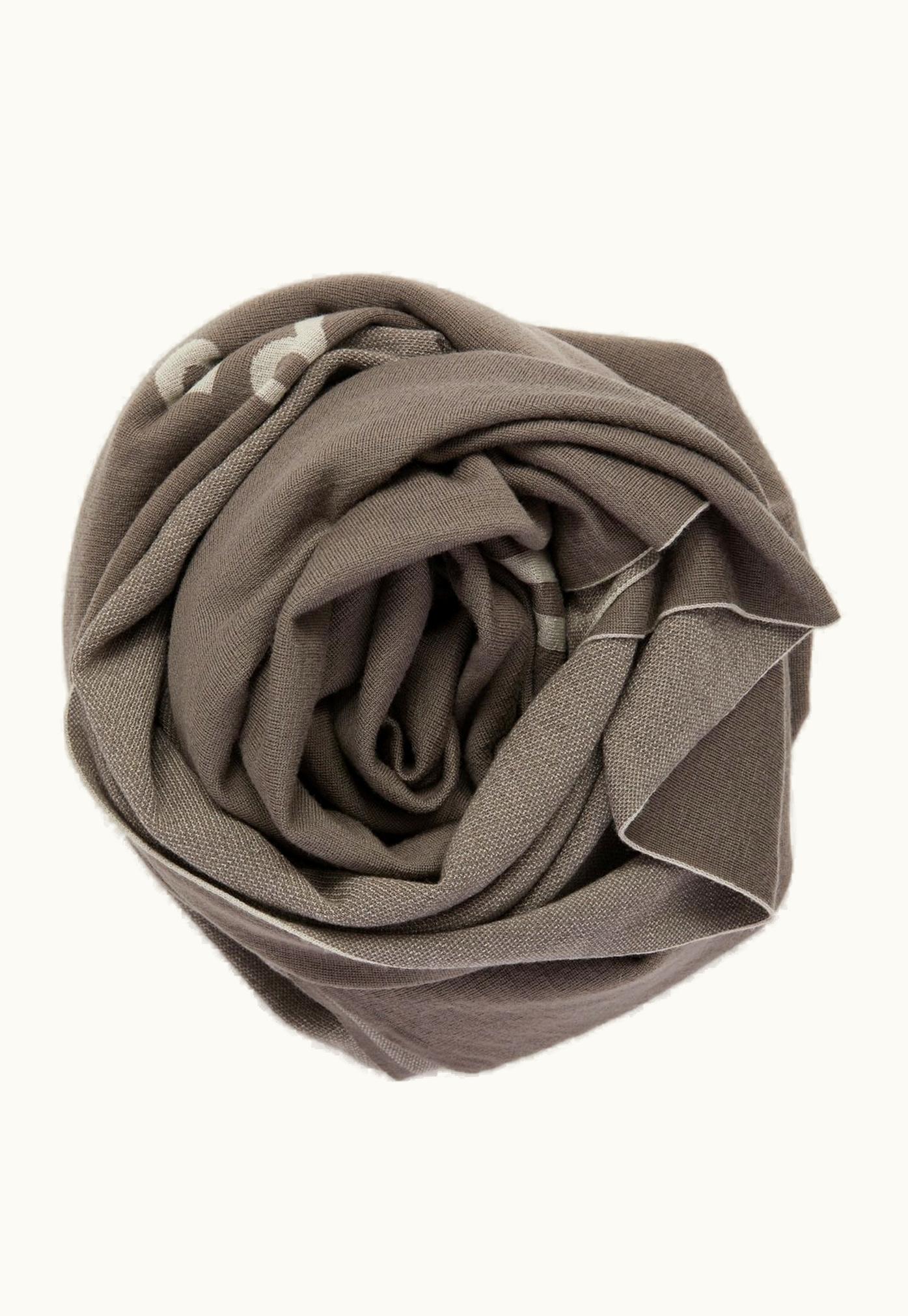 Rick Owens Rick Owens SS24 Lido Subhuman Blanket In Dust And Pearl Jacquard Wool