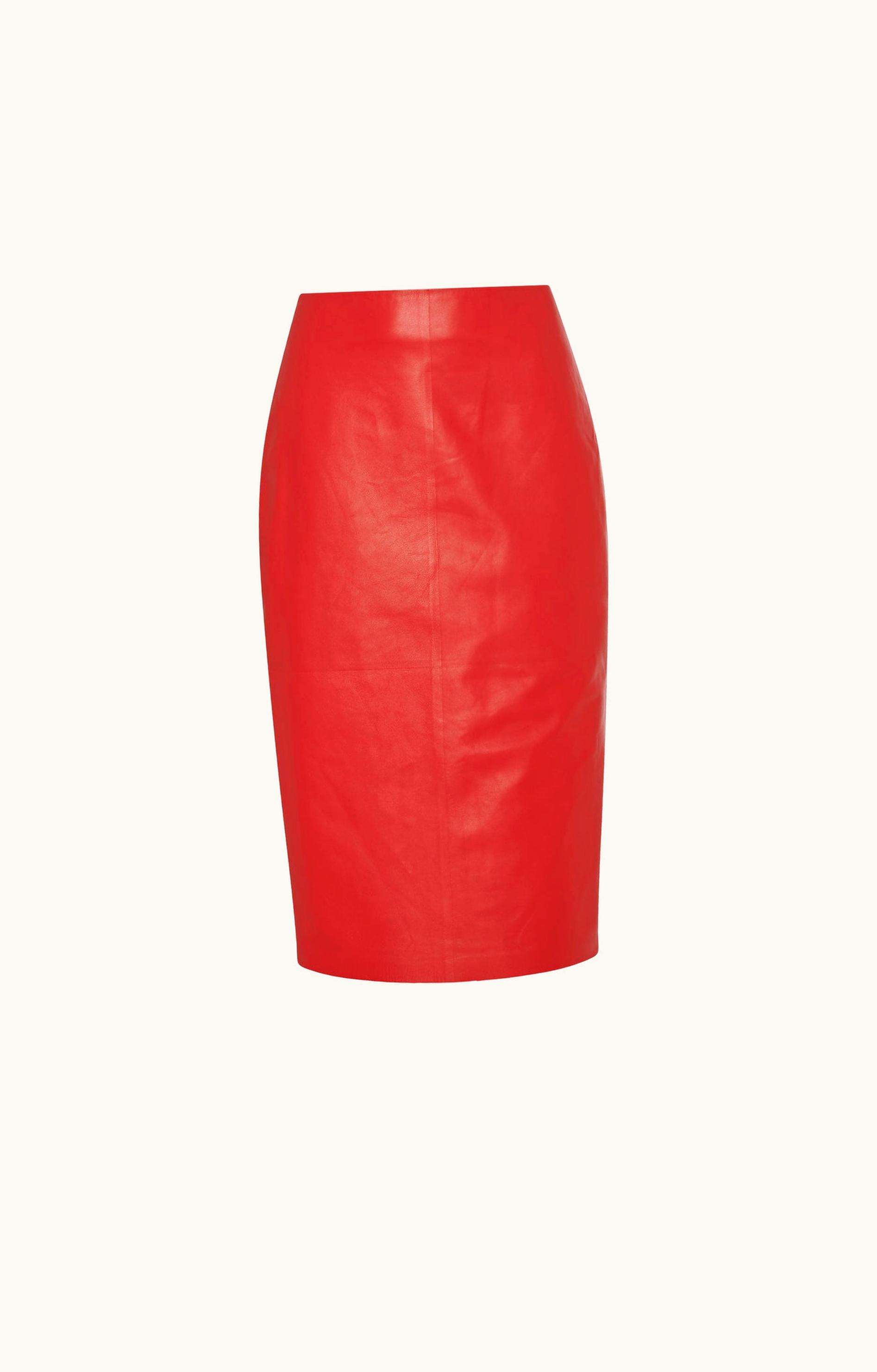 The Row The Row Bartellette Skirt Red In Leather
