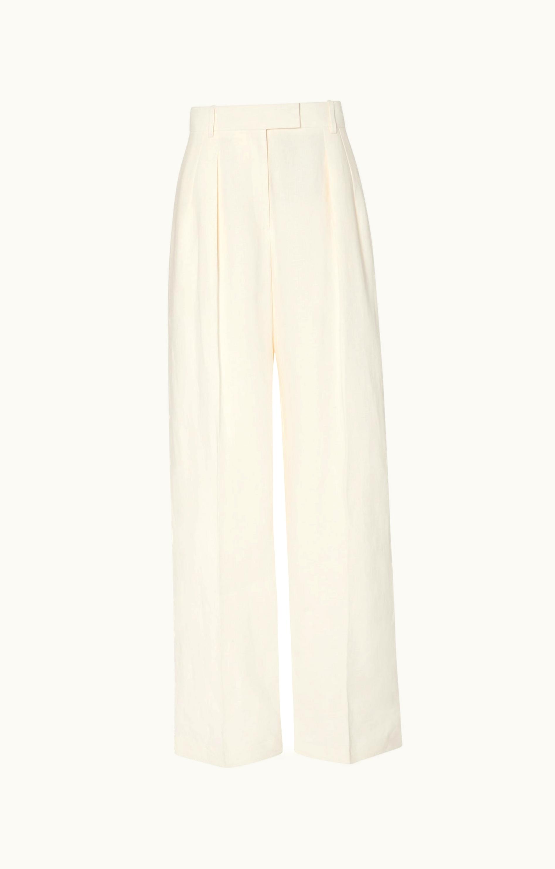 The Row The Row Antone Pant White In Linen