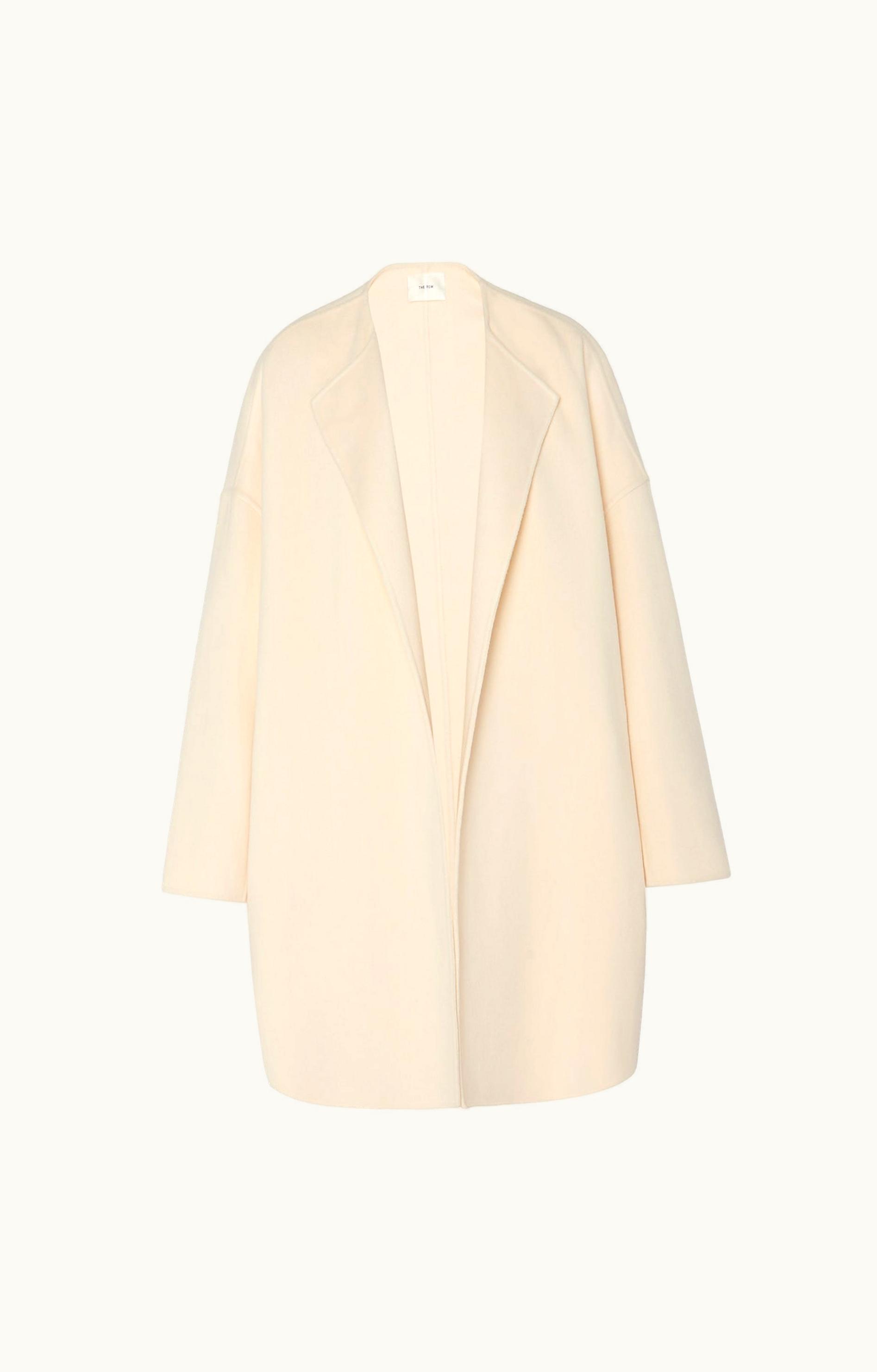 The Row The Row Verlain Coat White In Cashmere