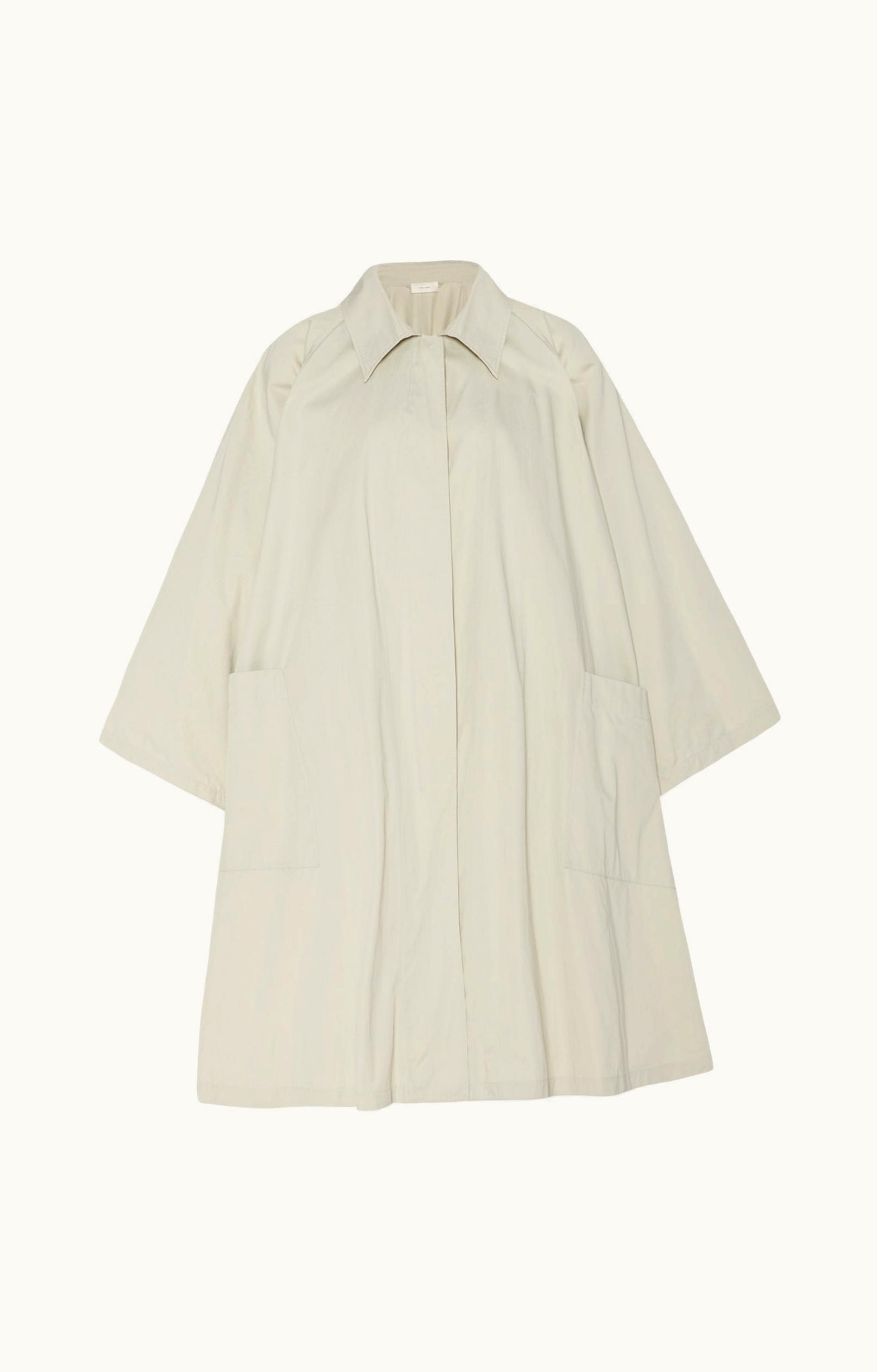 The Row The Row Leinster Coat White In Cotton