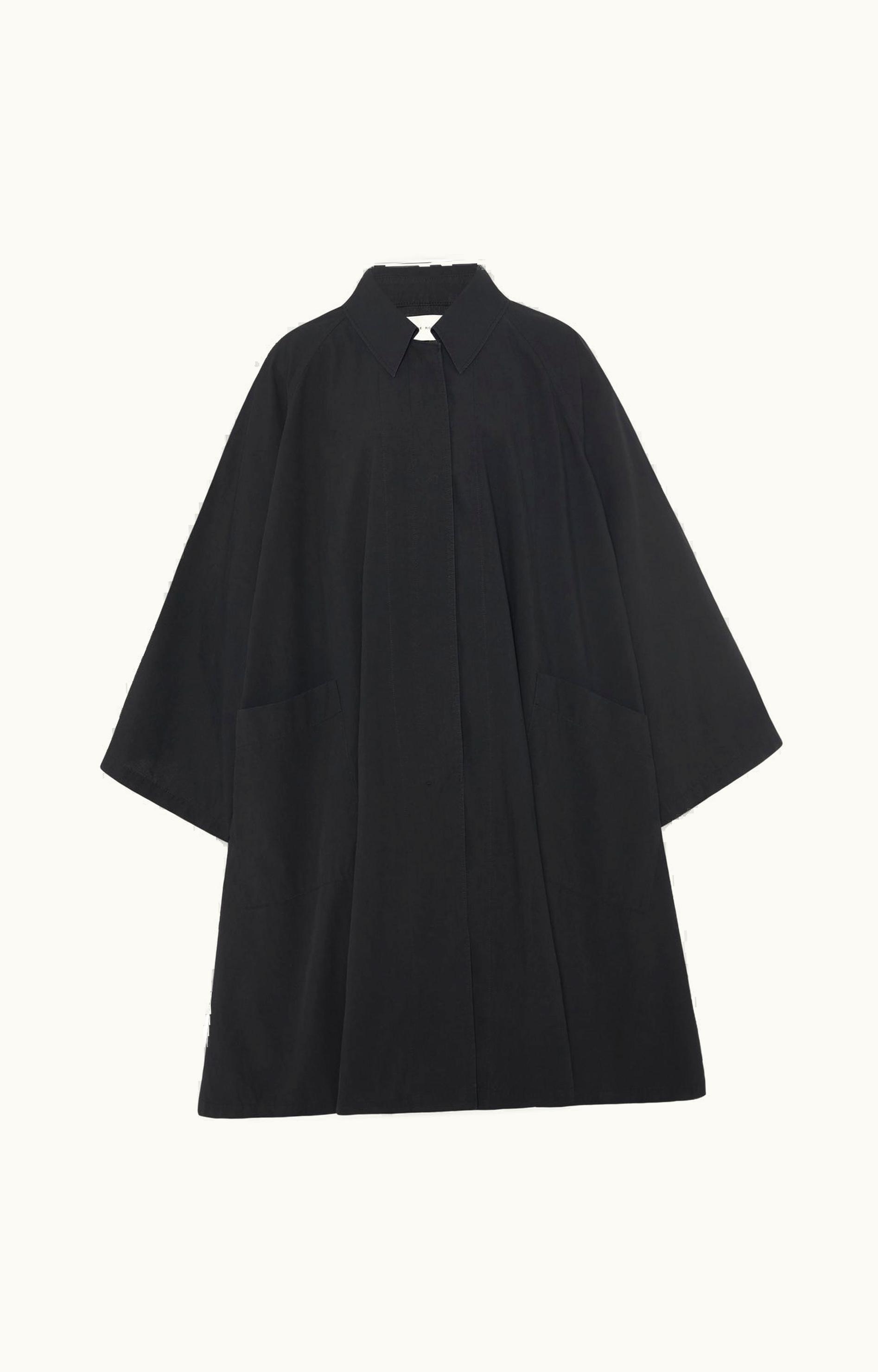 The Row The Row Leins Coat Black In Cotton