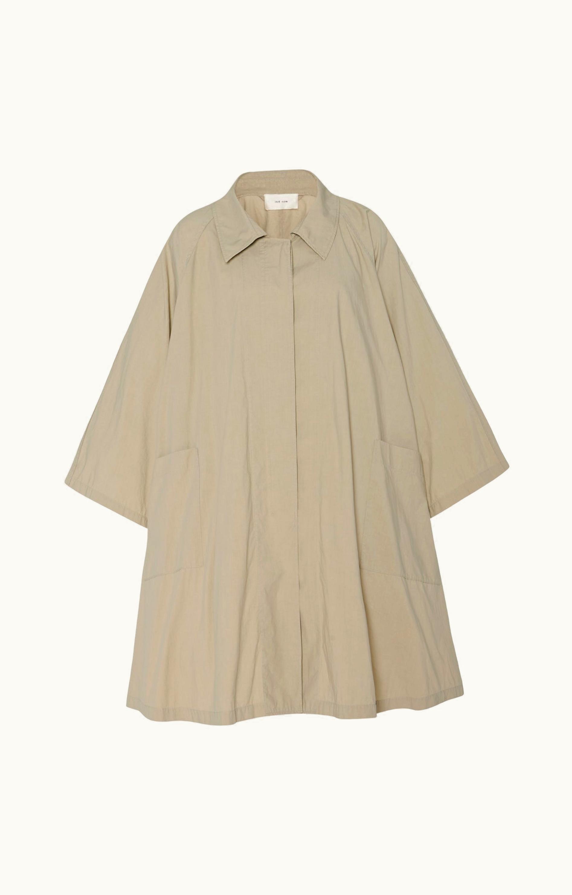 The Row The Row Leins Coat Tan In Cotton