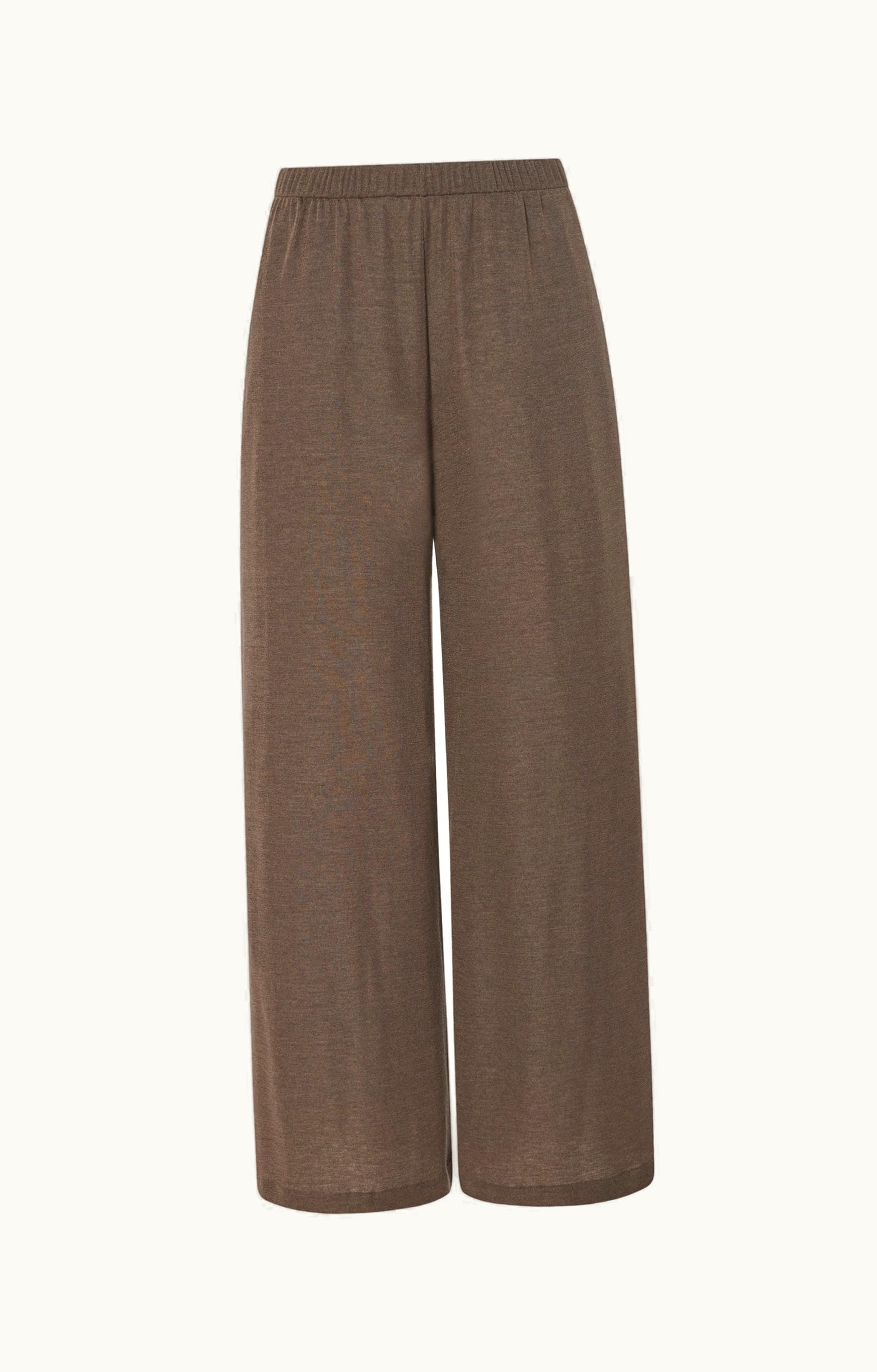 The Row The Row Uki Pant Brown In Cashmere And Silk