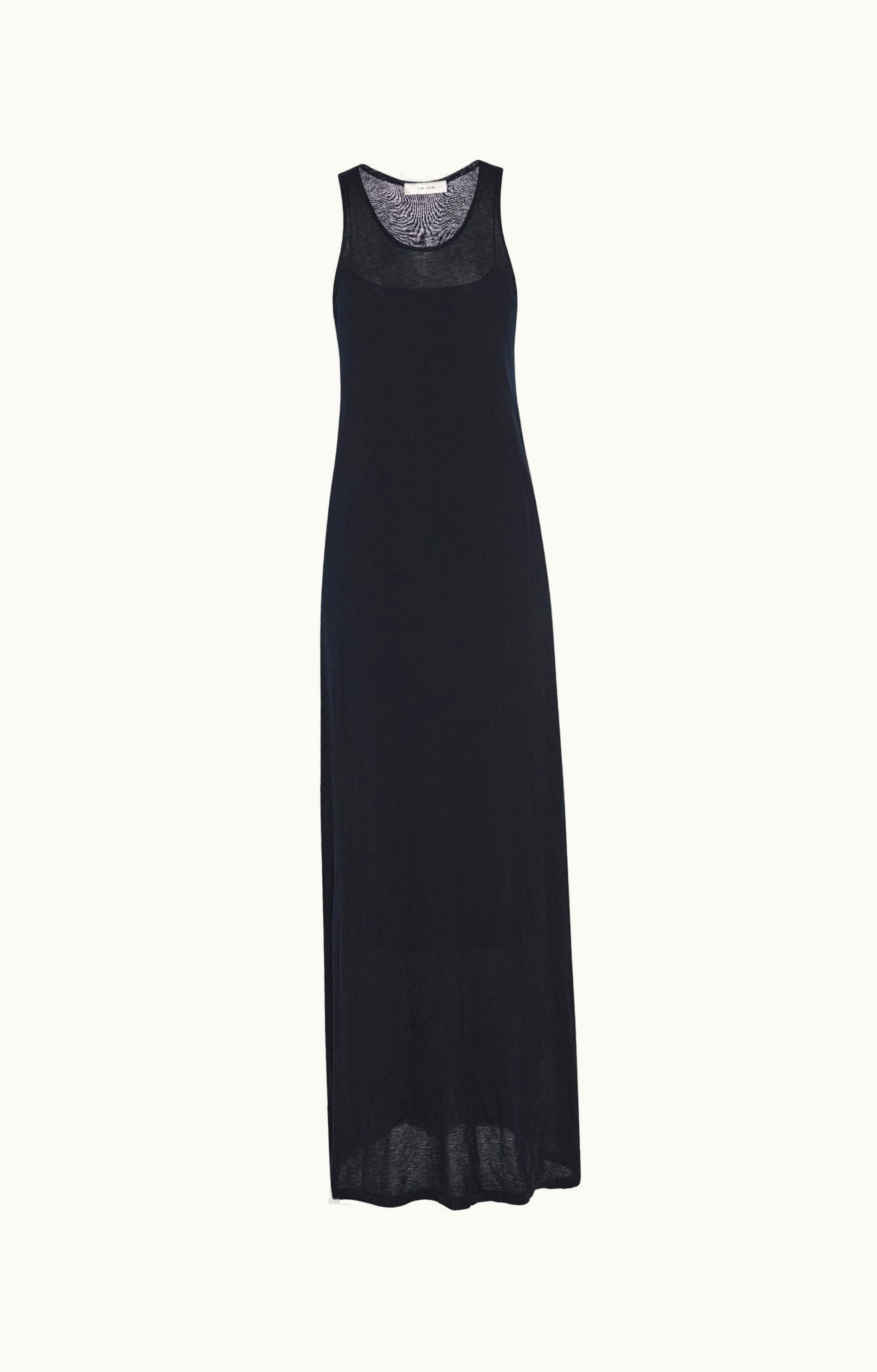 The Row The Row Farissa Dress Blue In Cotton And Cashmere