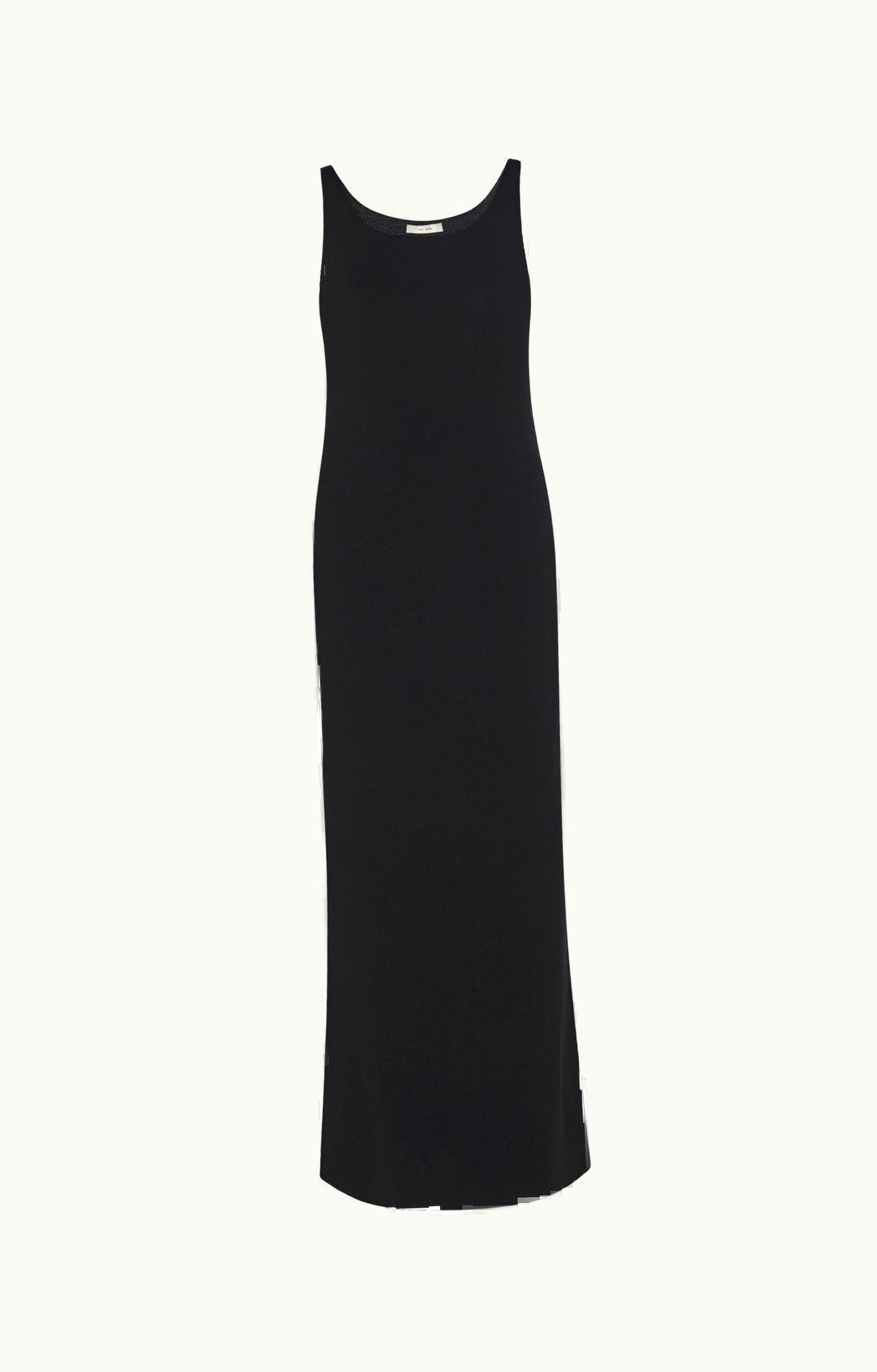 The Row The Row Florio Dress Black In Stretch Wool