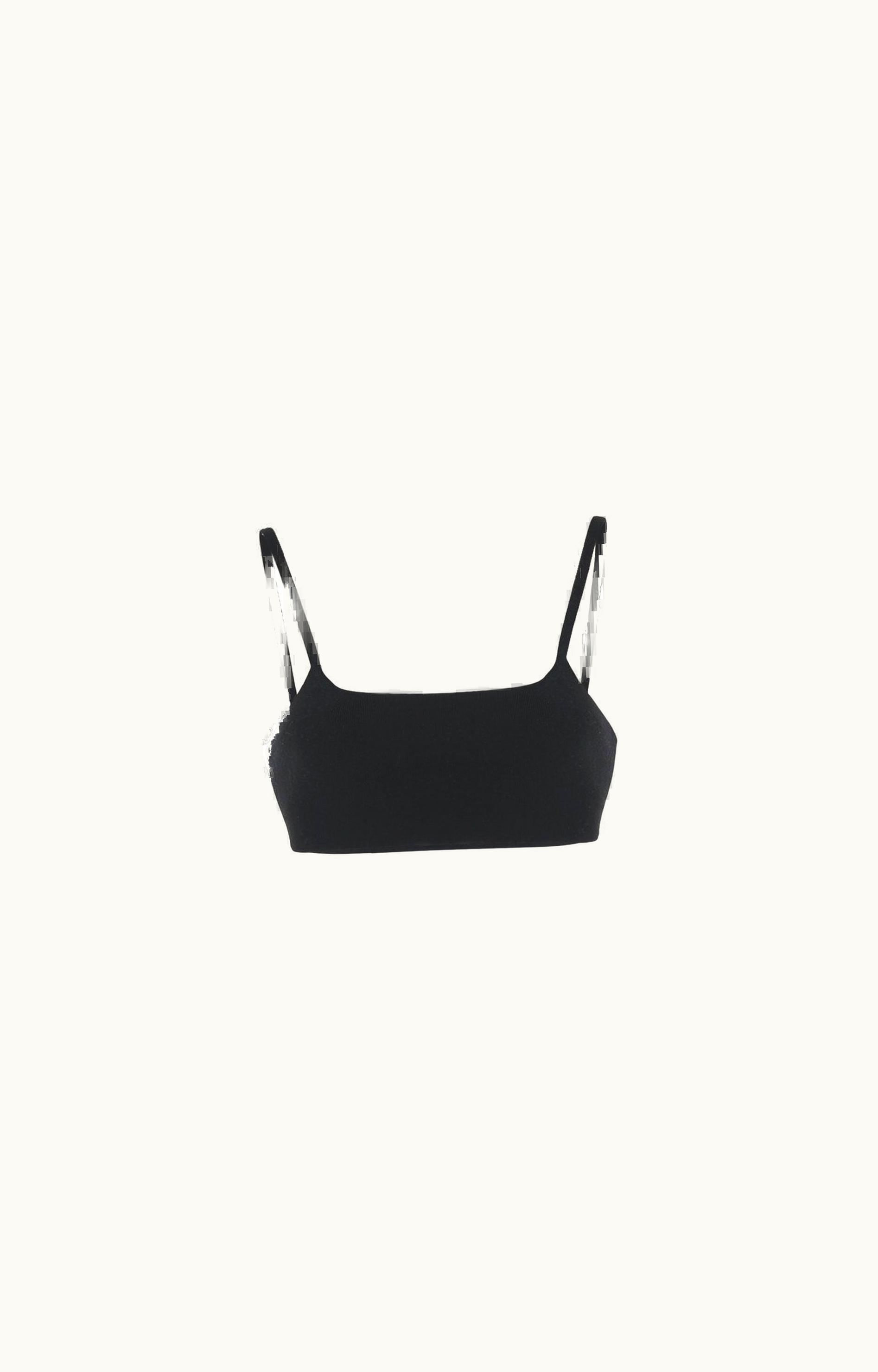 The Row The Row Flynn Bra Black In Stretch Wool