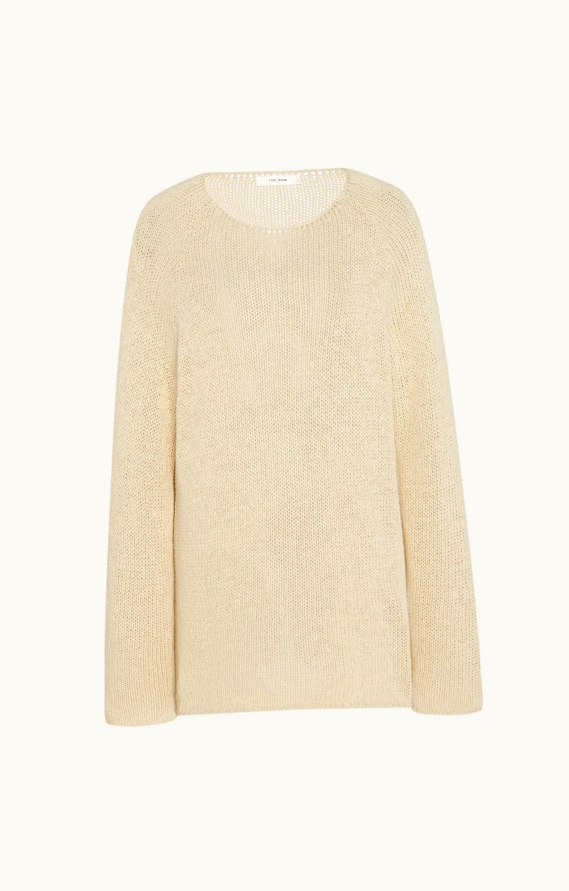 The Row The Row Fausto Top Beige In Silk