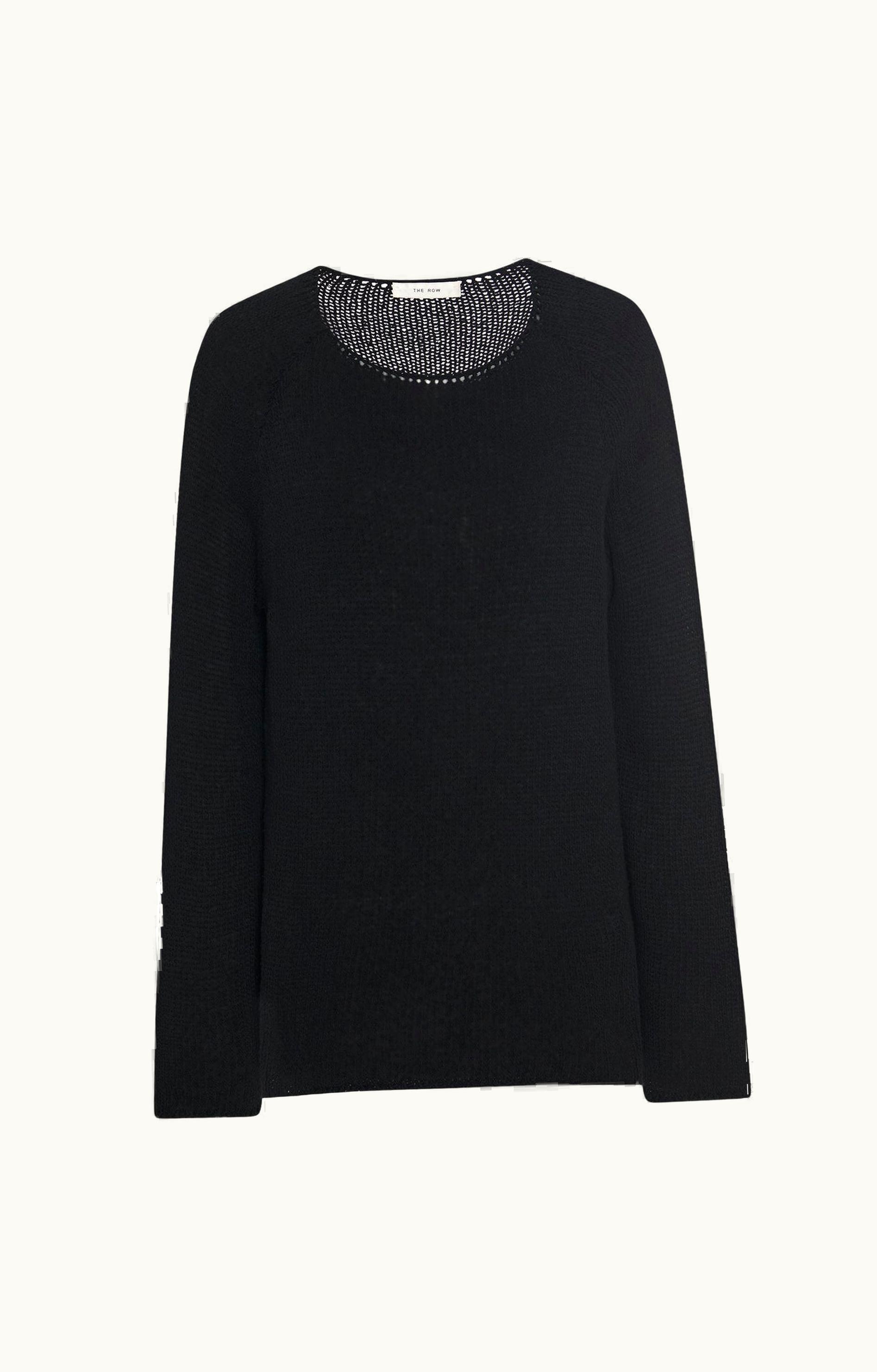 The Row The Row Fausto Top Black In Silk