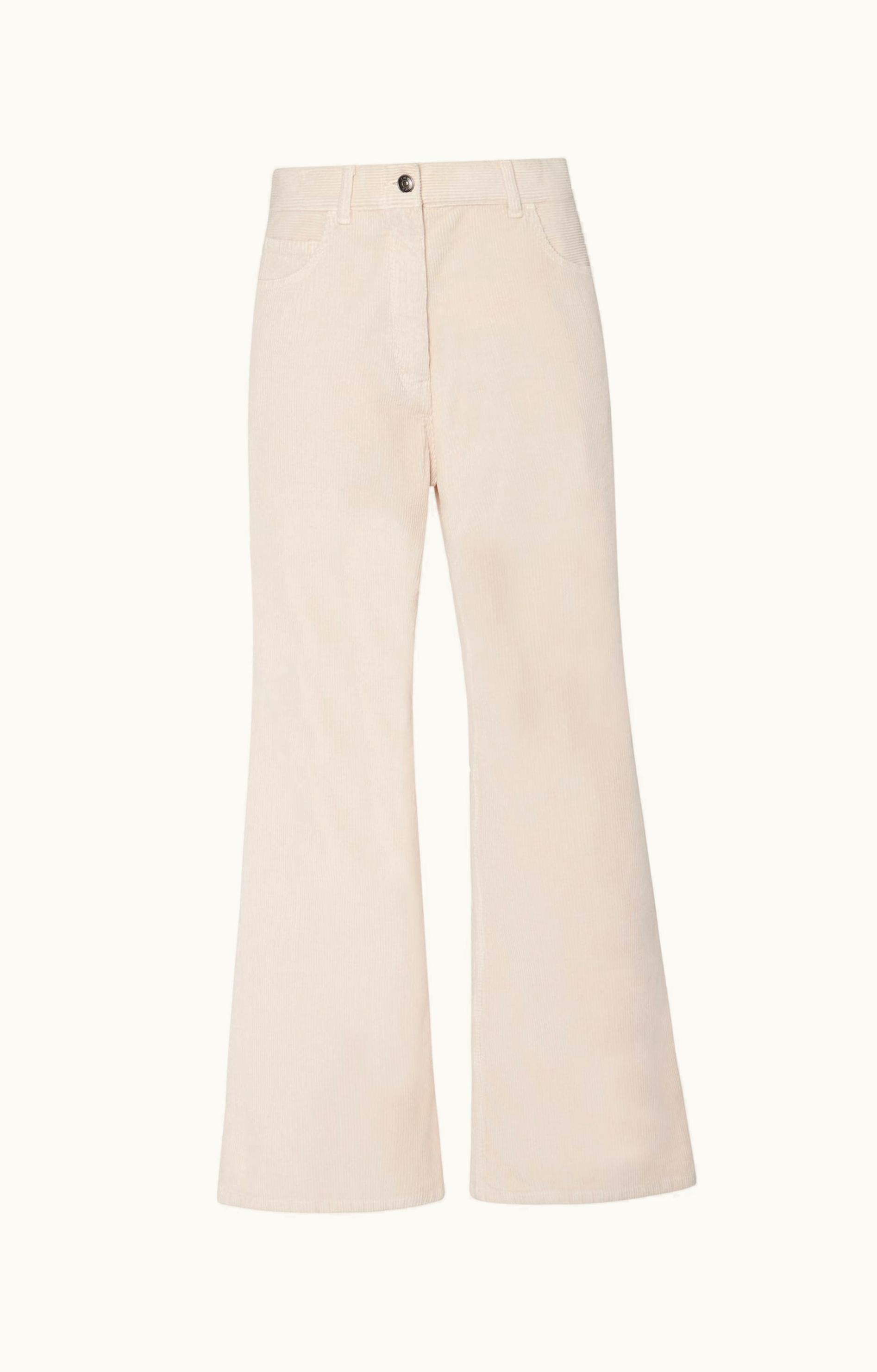 The Row The Row Dan Pant White In Corduroy