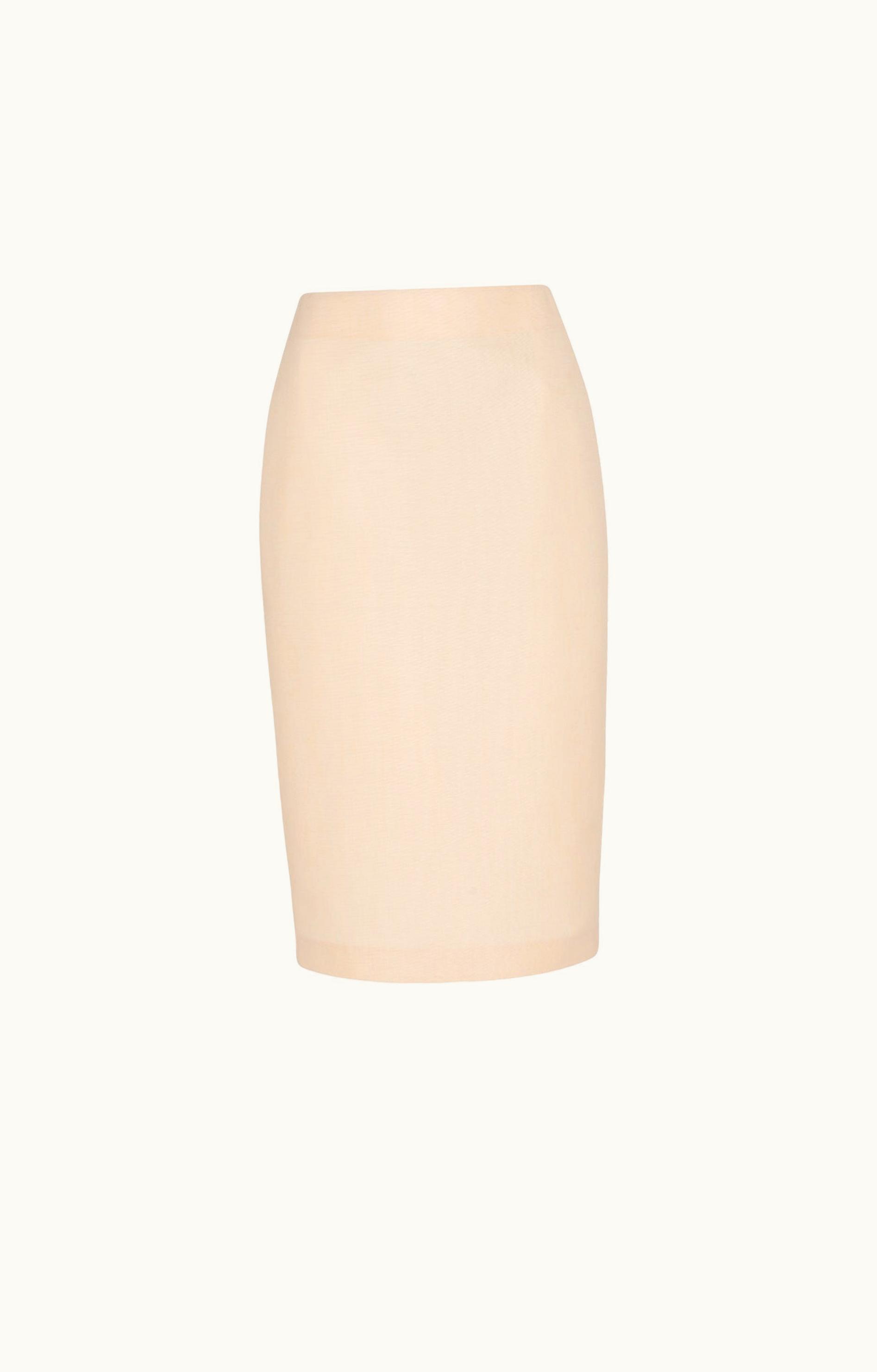 The Row The Row Bartellette Skirt Beige In Virgin Wool And Mohair