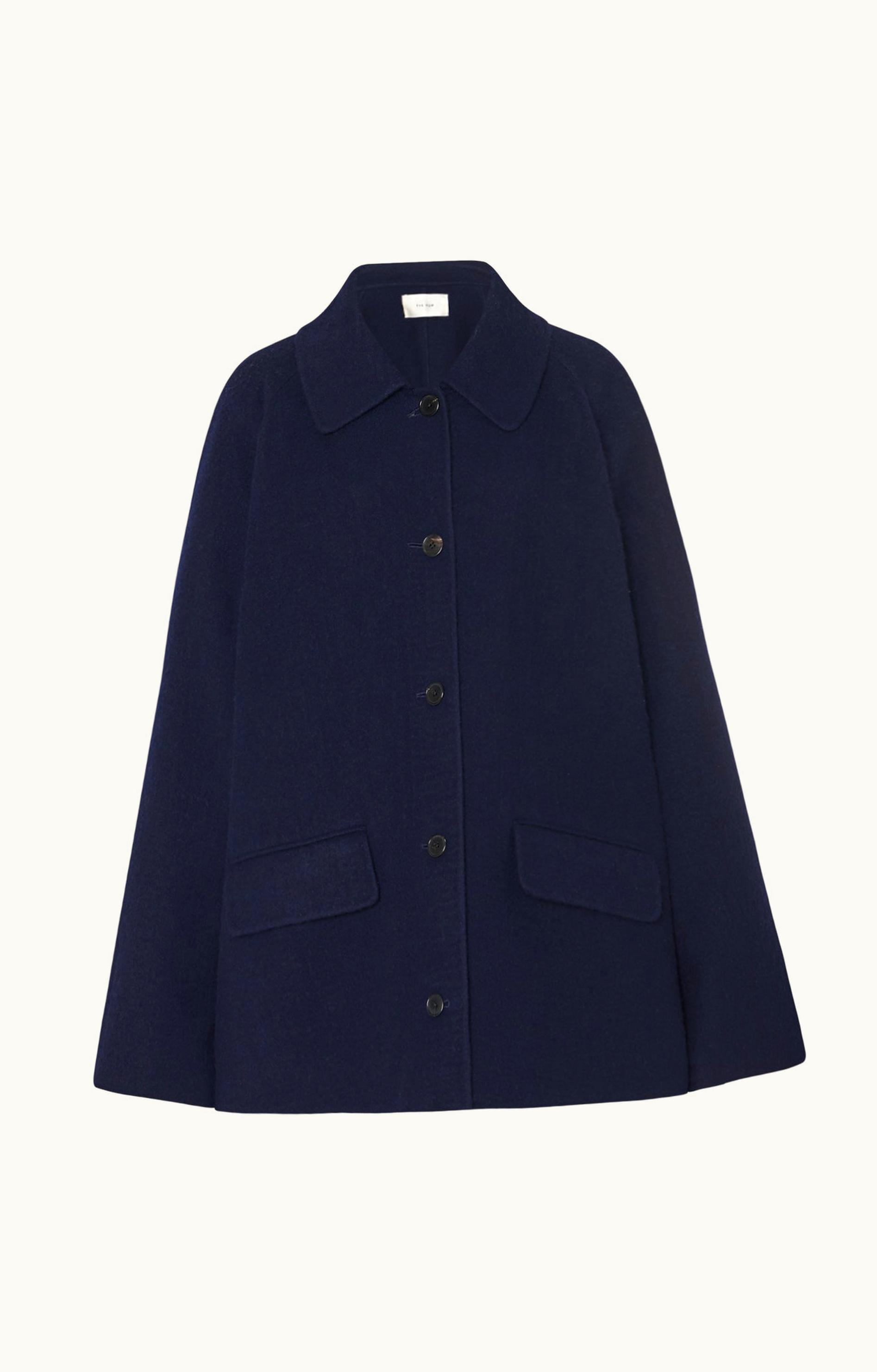 The Row The Row Remie Coat Blue In Cashmere