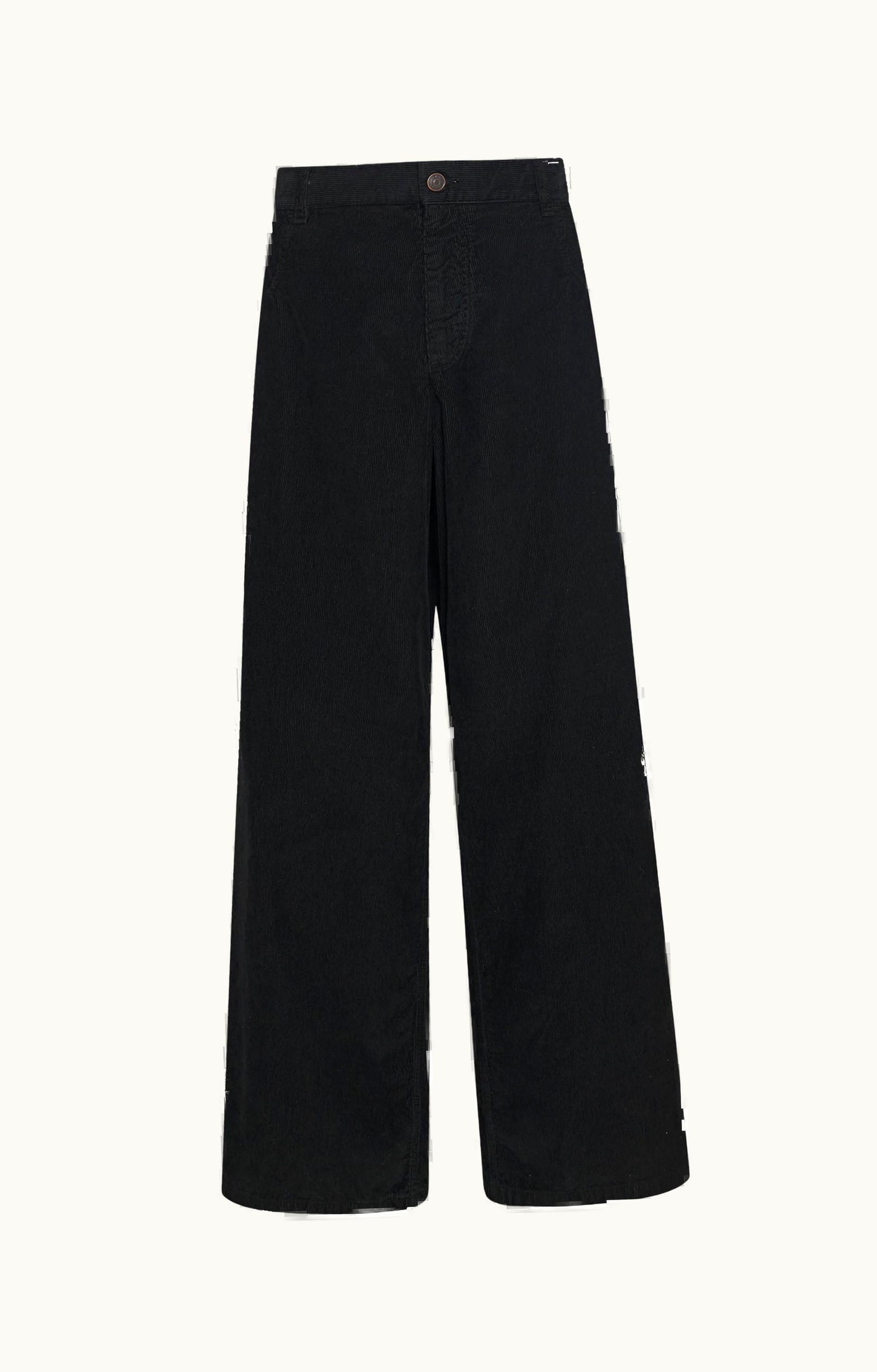 The Row The Row Chan Pant Black In Corduroy