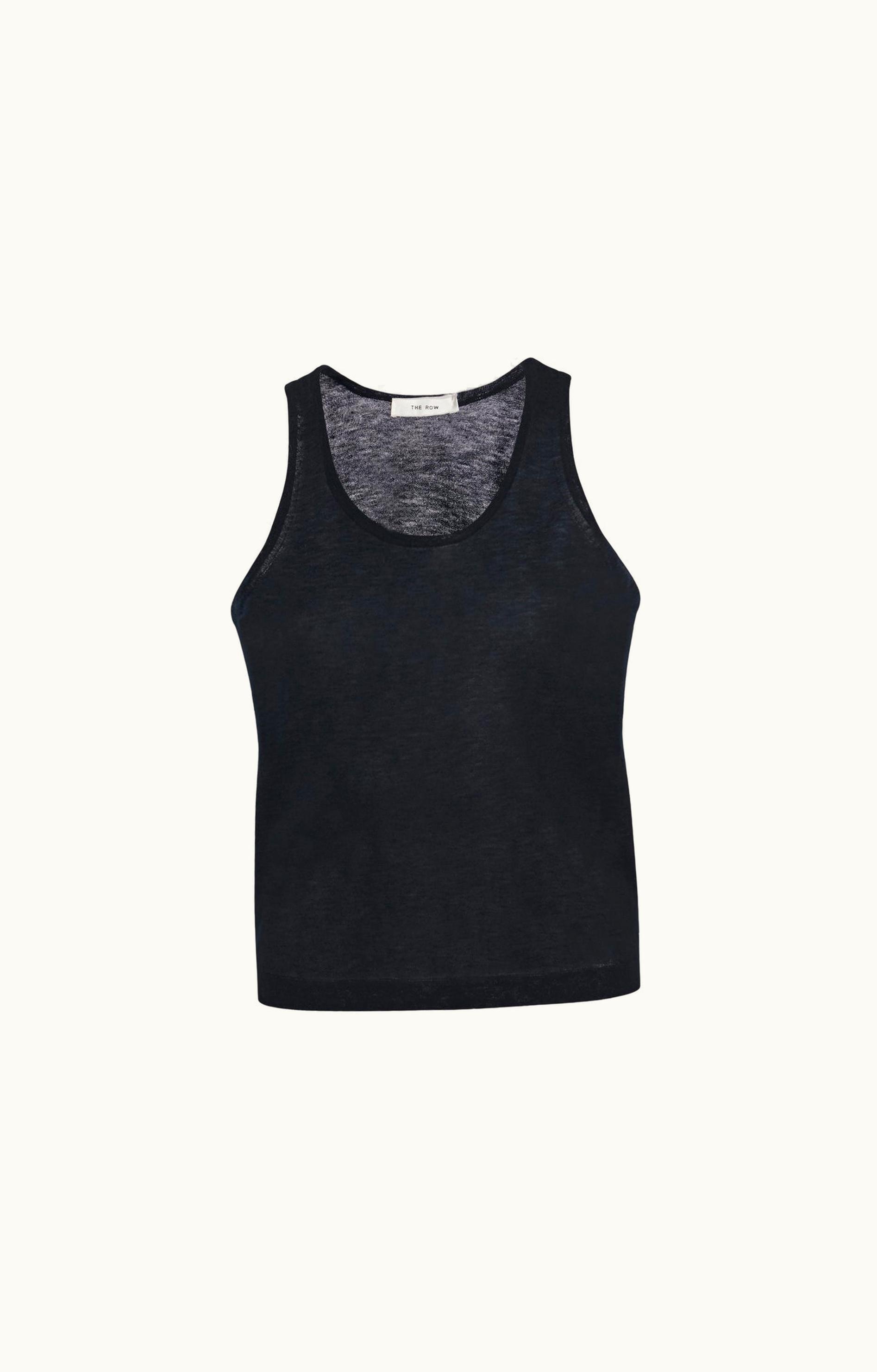 The Row The Row Formosa Tank Blue In Cotton And Cashmere