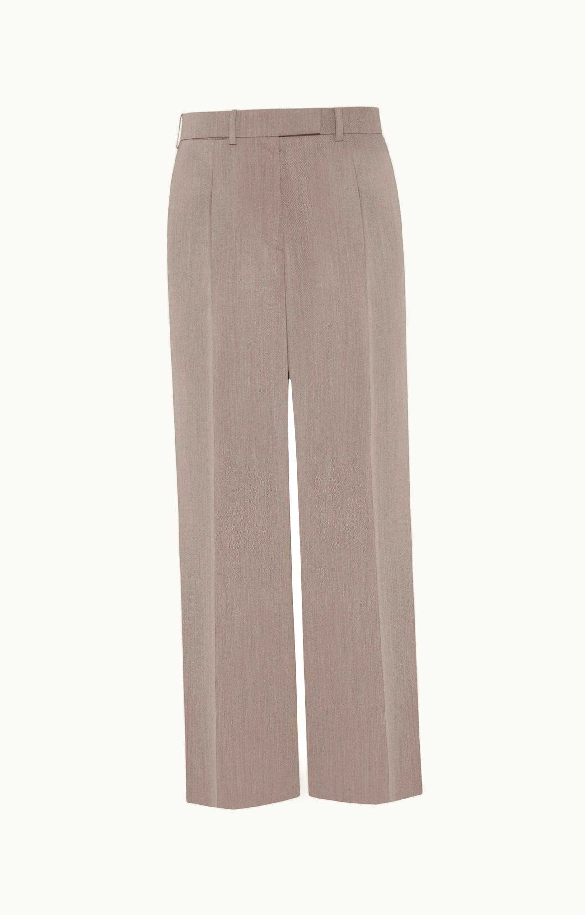 The Row The Row Roan Pant Beige In Virgin Wool And Silk