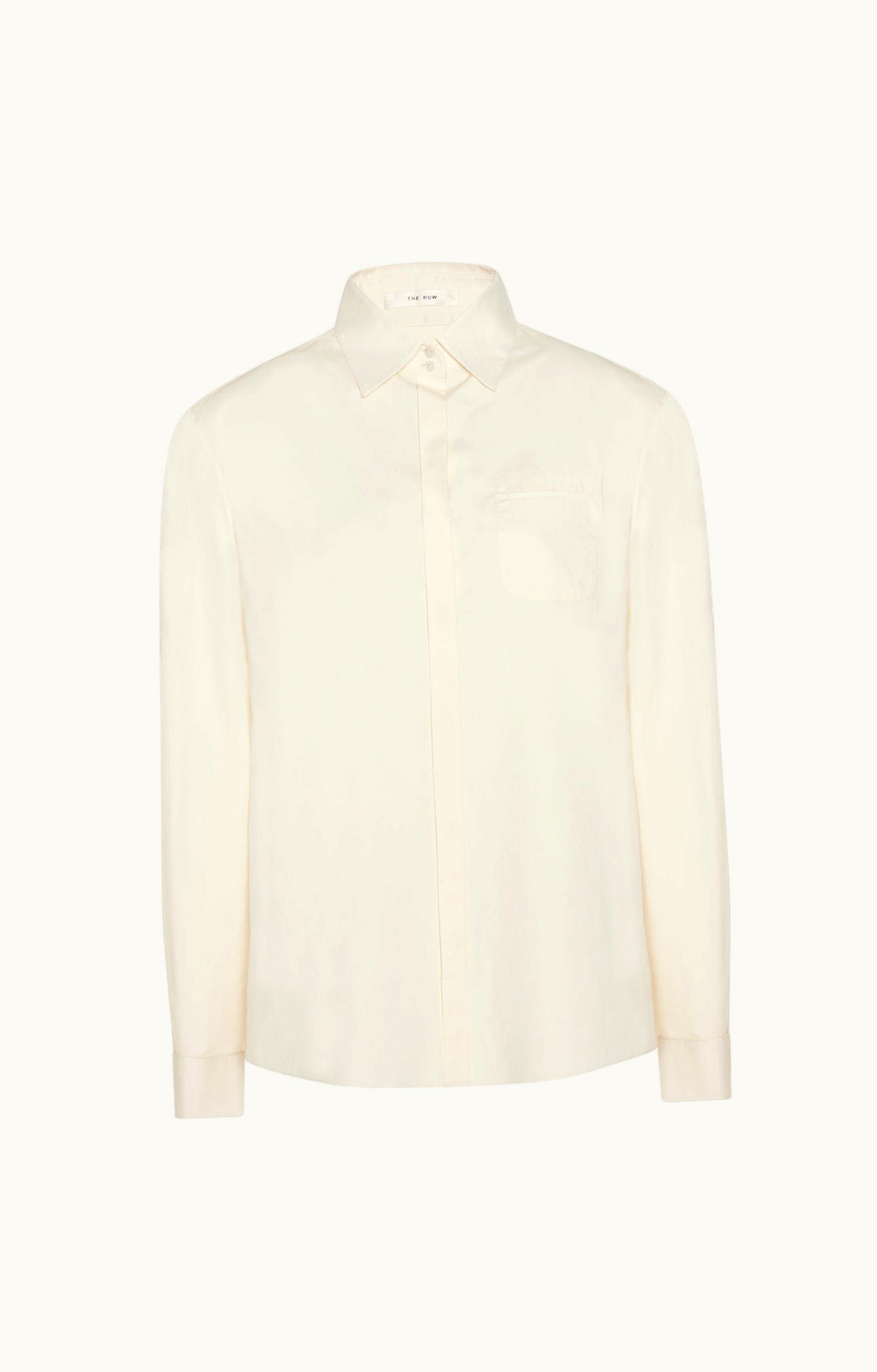 The Row The Row Lunar Shirt White In Cotton