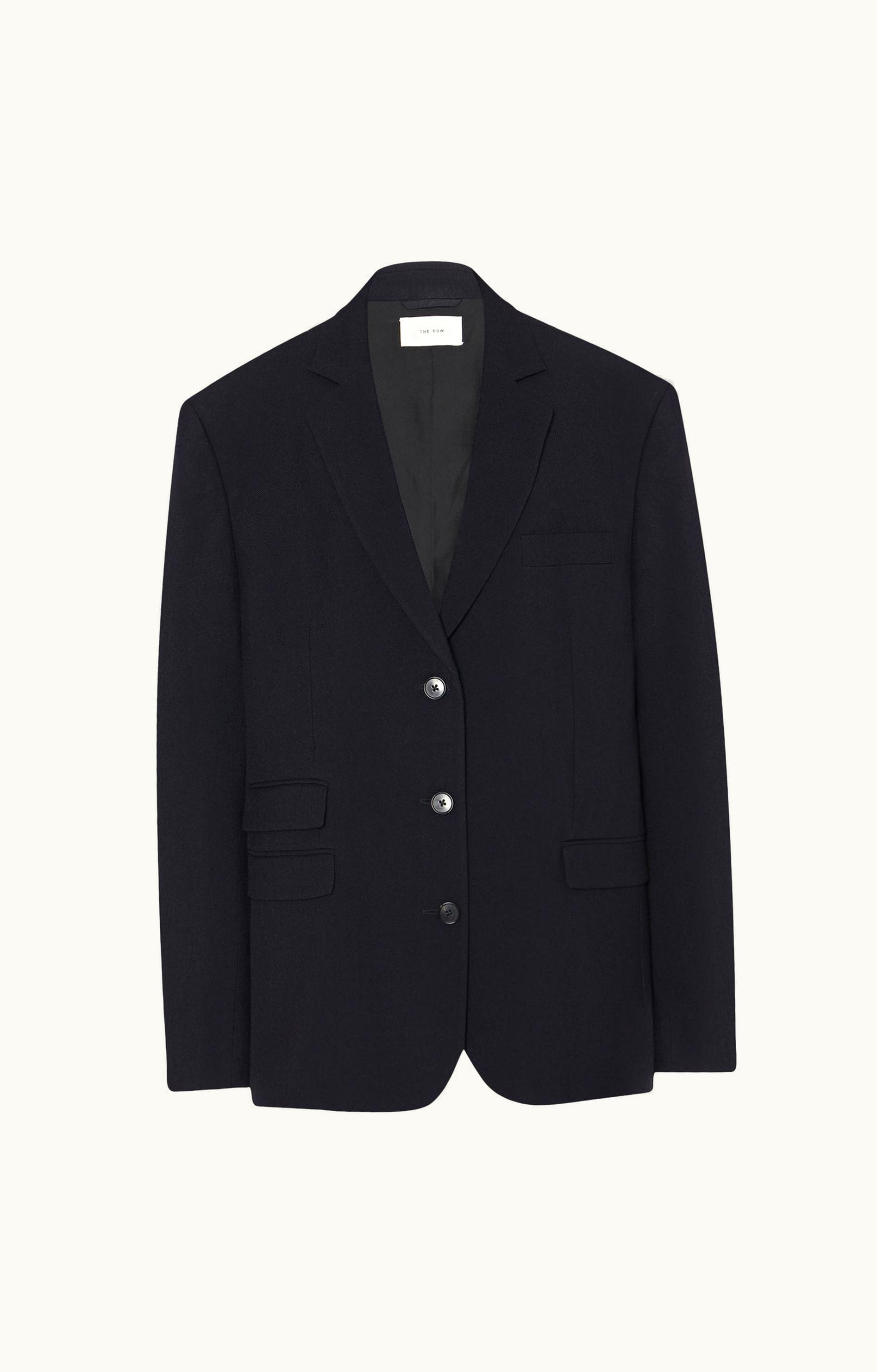 The Row The Row Ule Jacket Blue In Viscose And Virgin Wool