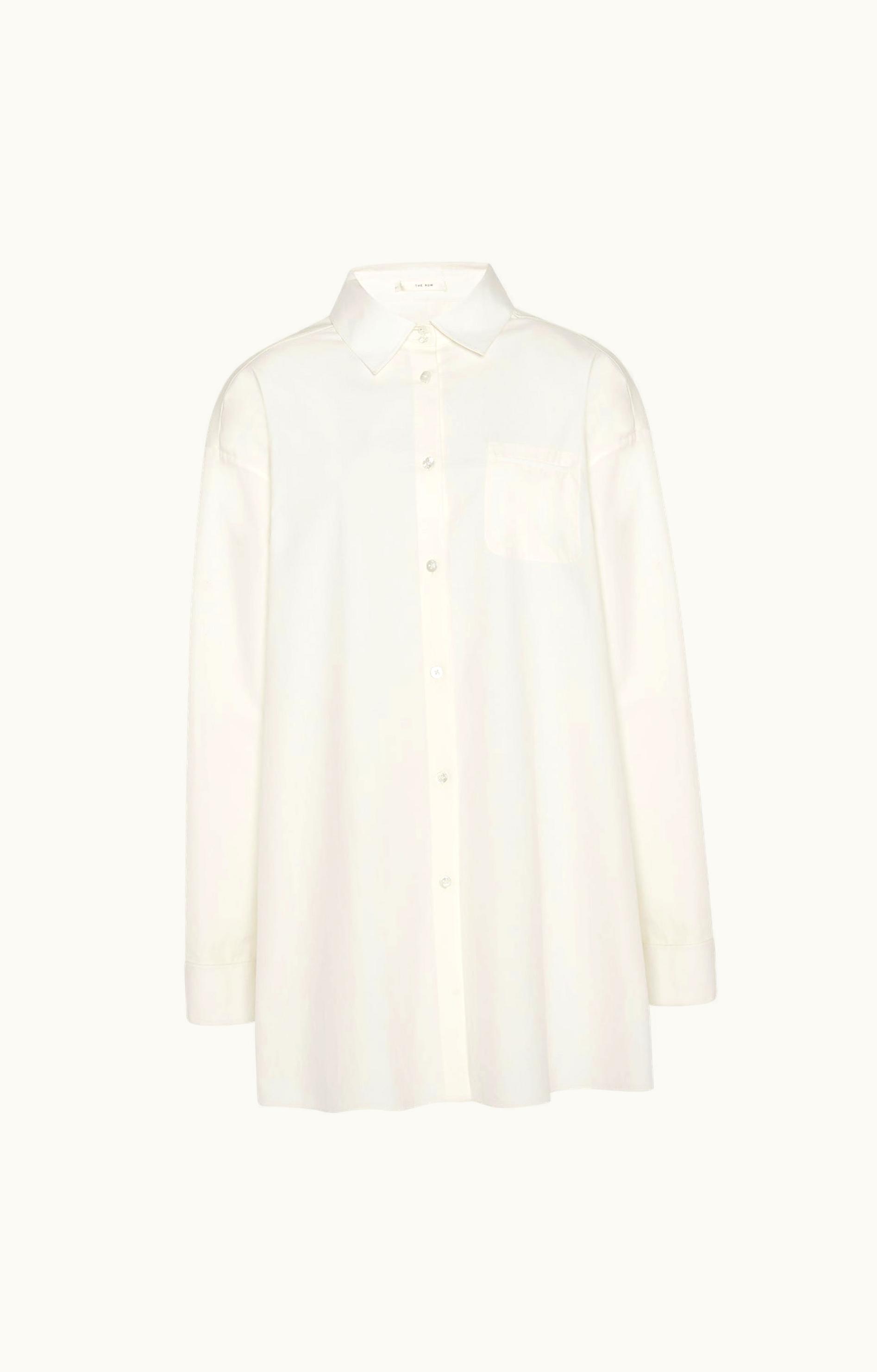 The Row The Row Moon Shirt White In Cotton