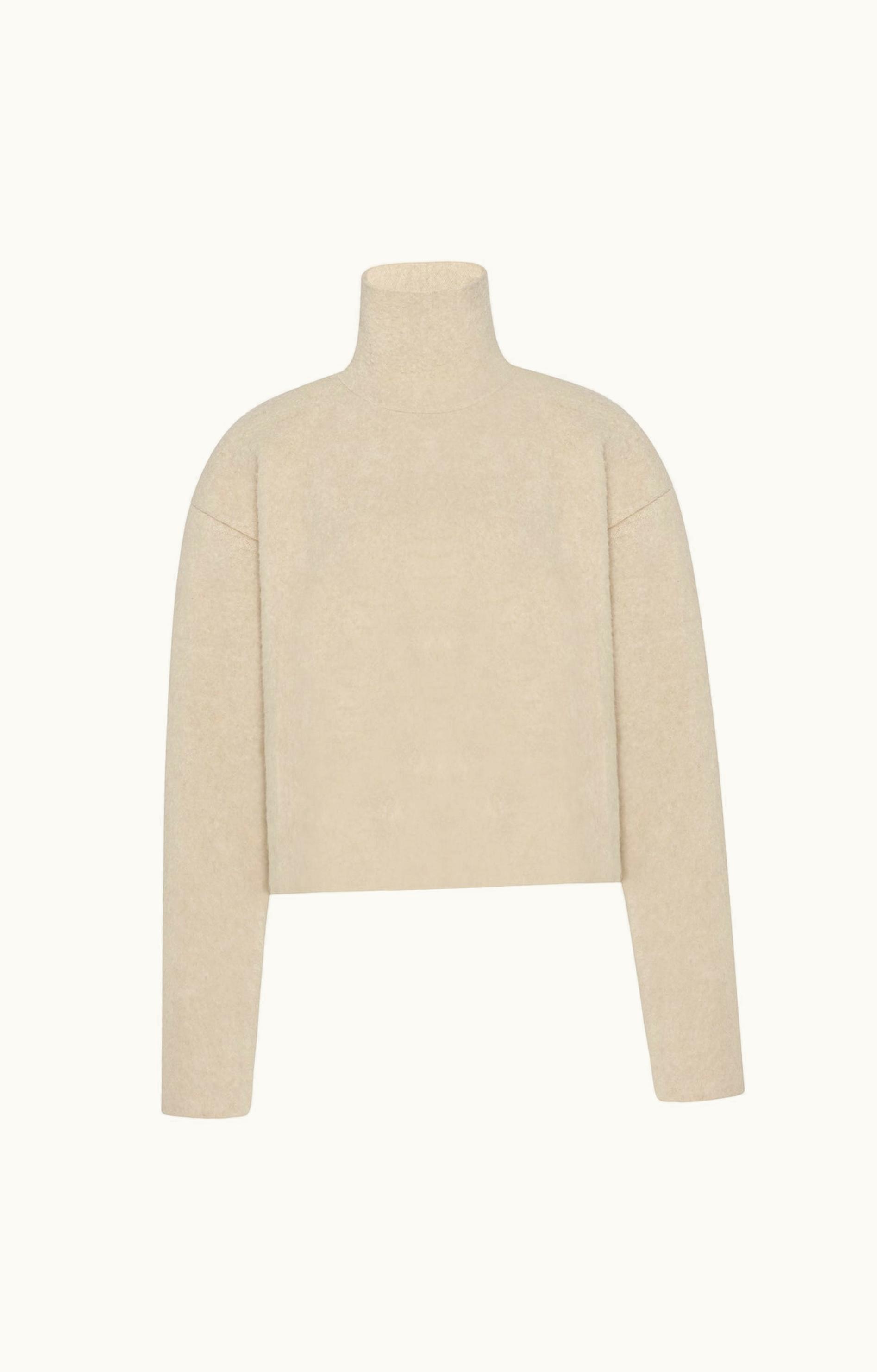 The Row The Row Erise Top Beige In Merino Wool