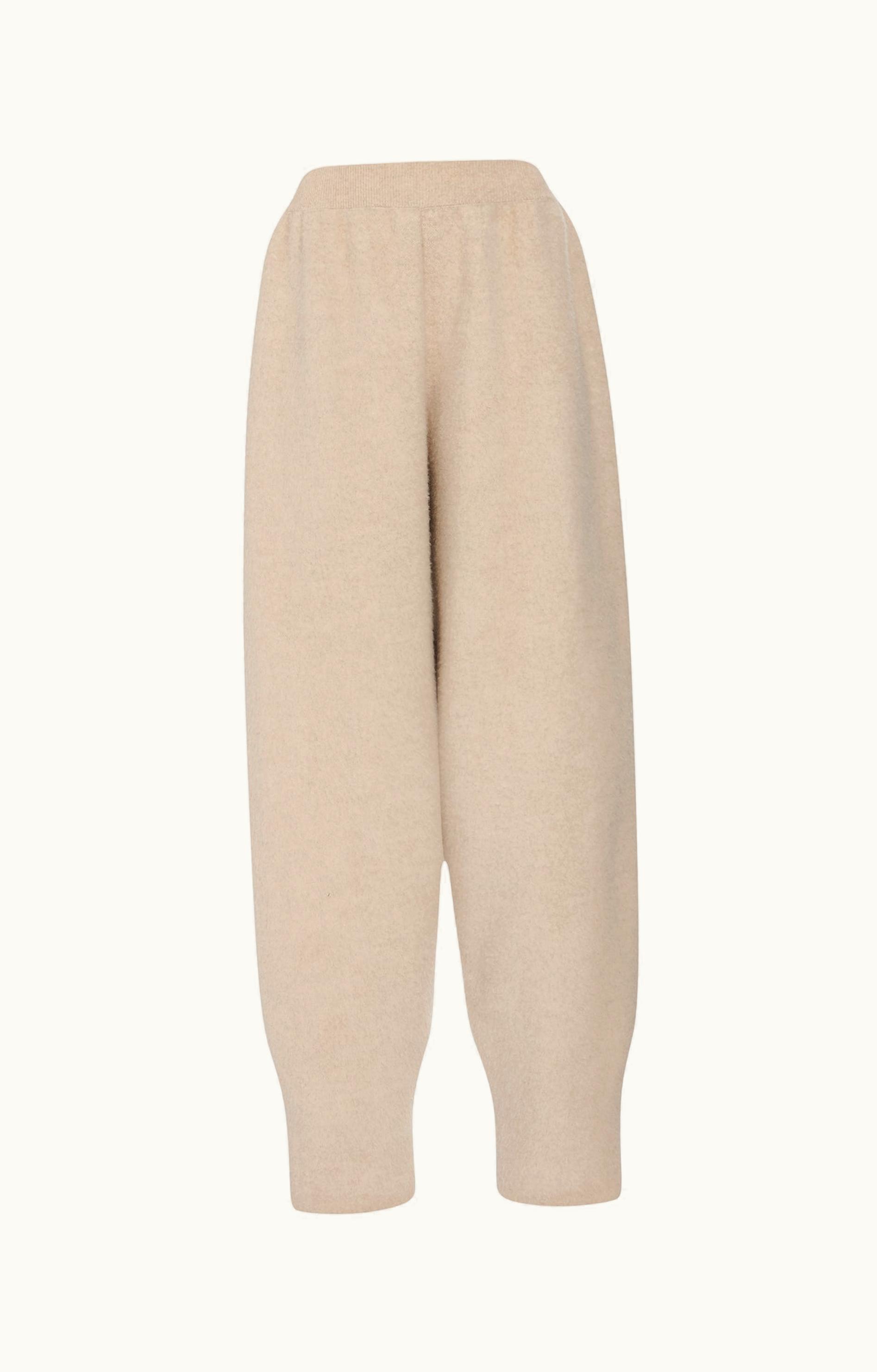 The Row The Row Ednah Pants Beige In Merino Wool