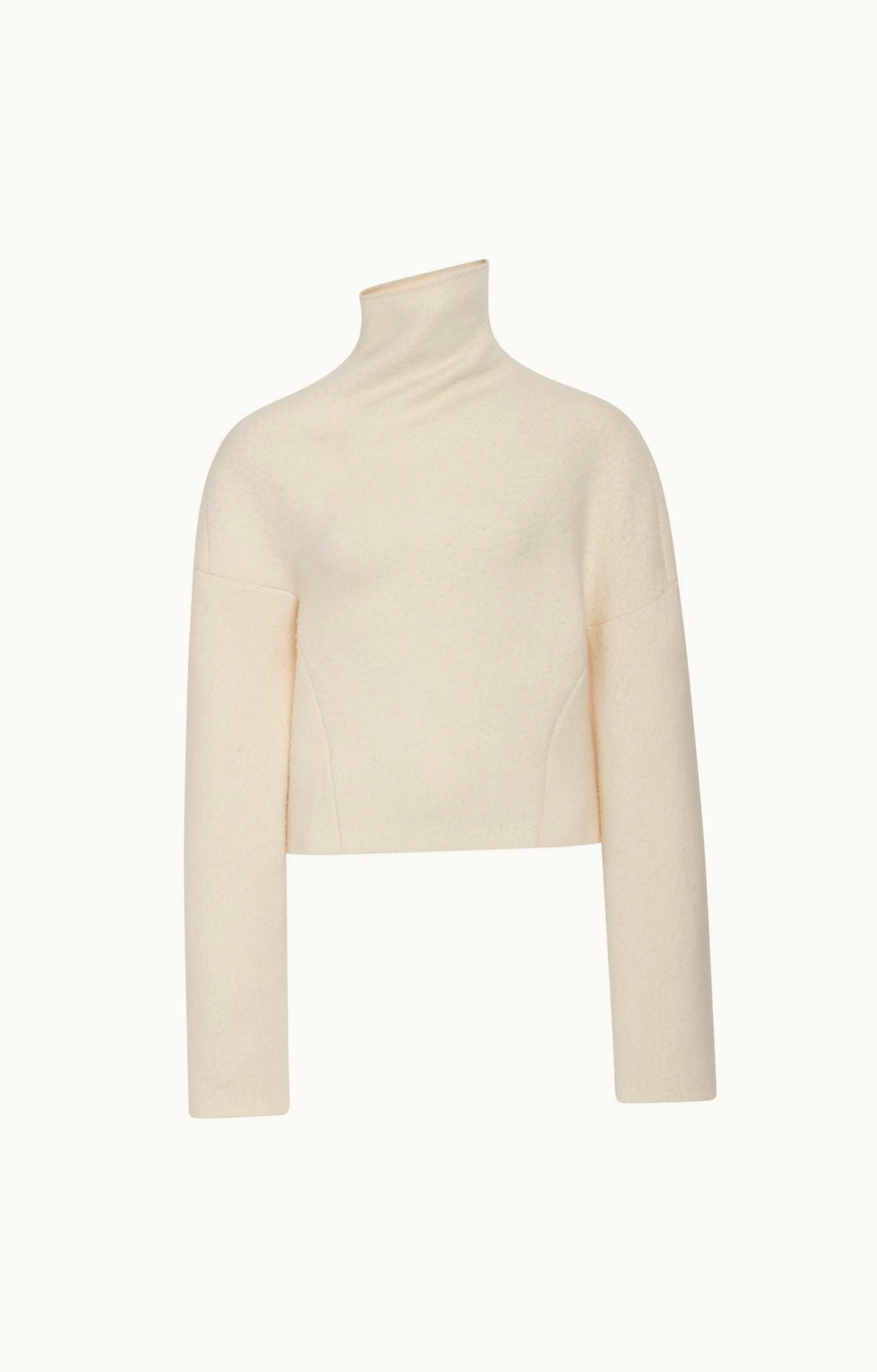 The Row The Row Enoch Top White In Merino Wool