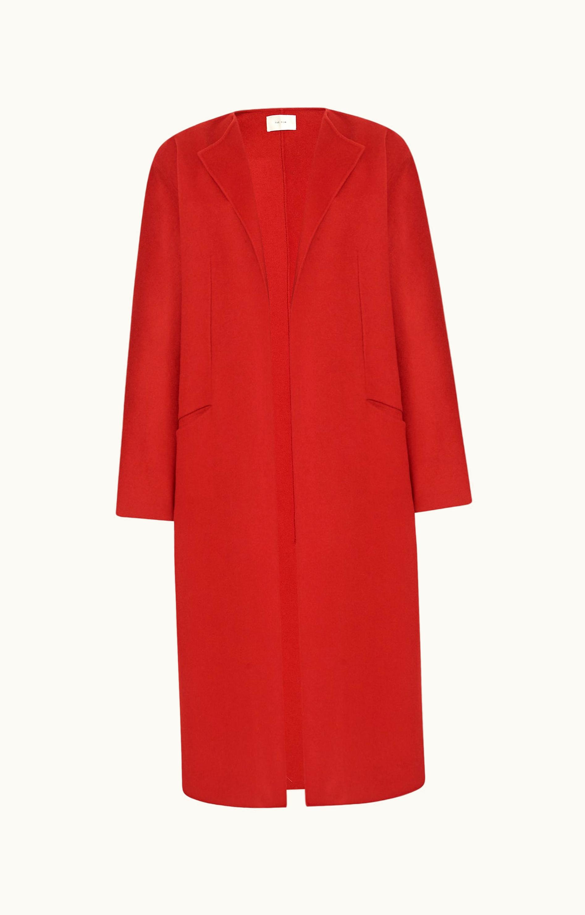The Row The Row Priske Coat Red In Cashmere