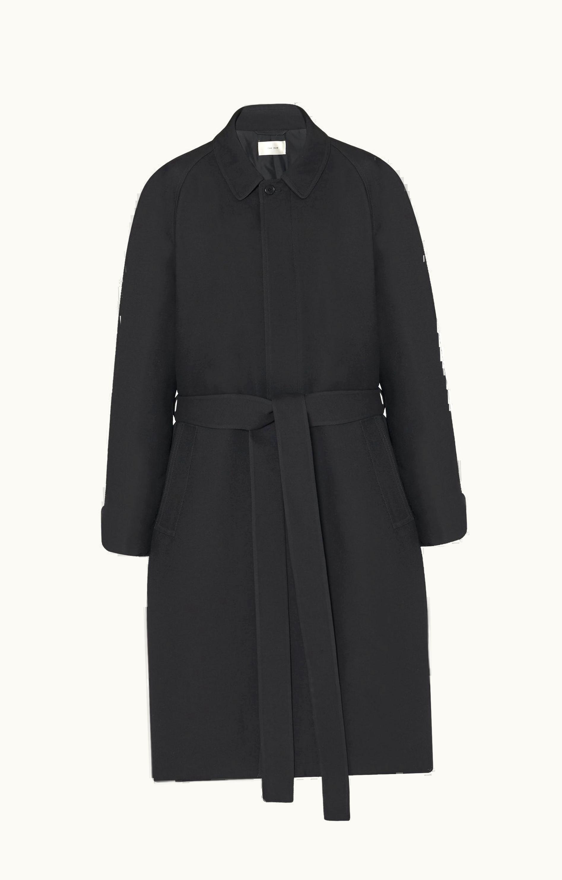The Row The Row Devitt Coat Black In Wool And Silk