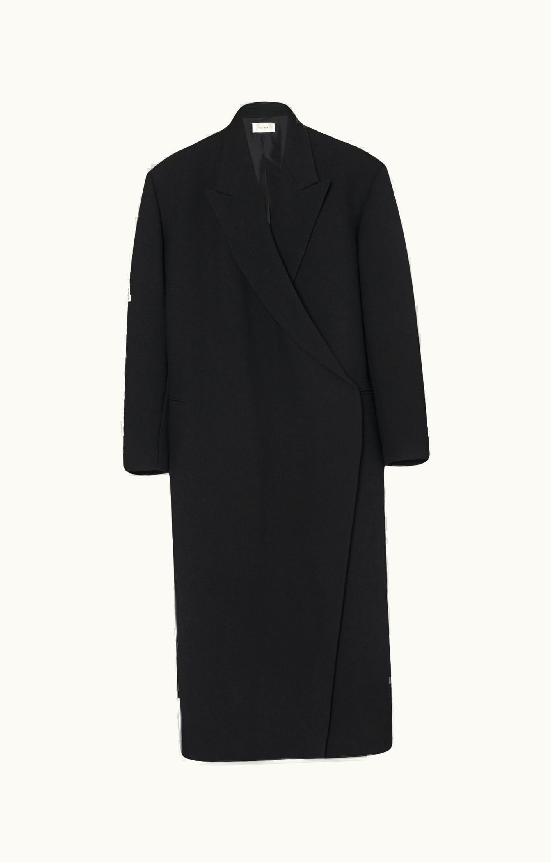 The Row The Row Dhani Coat Black In Virgin Wool