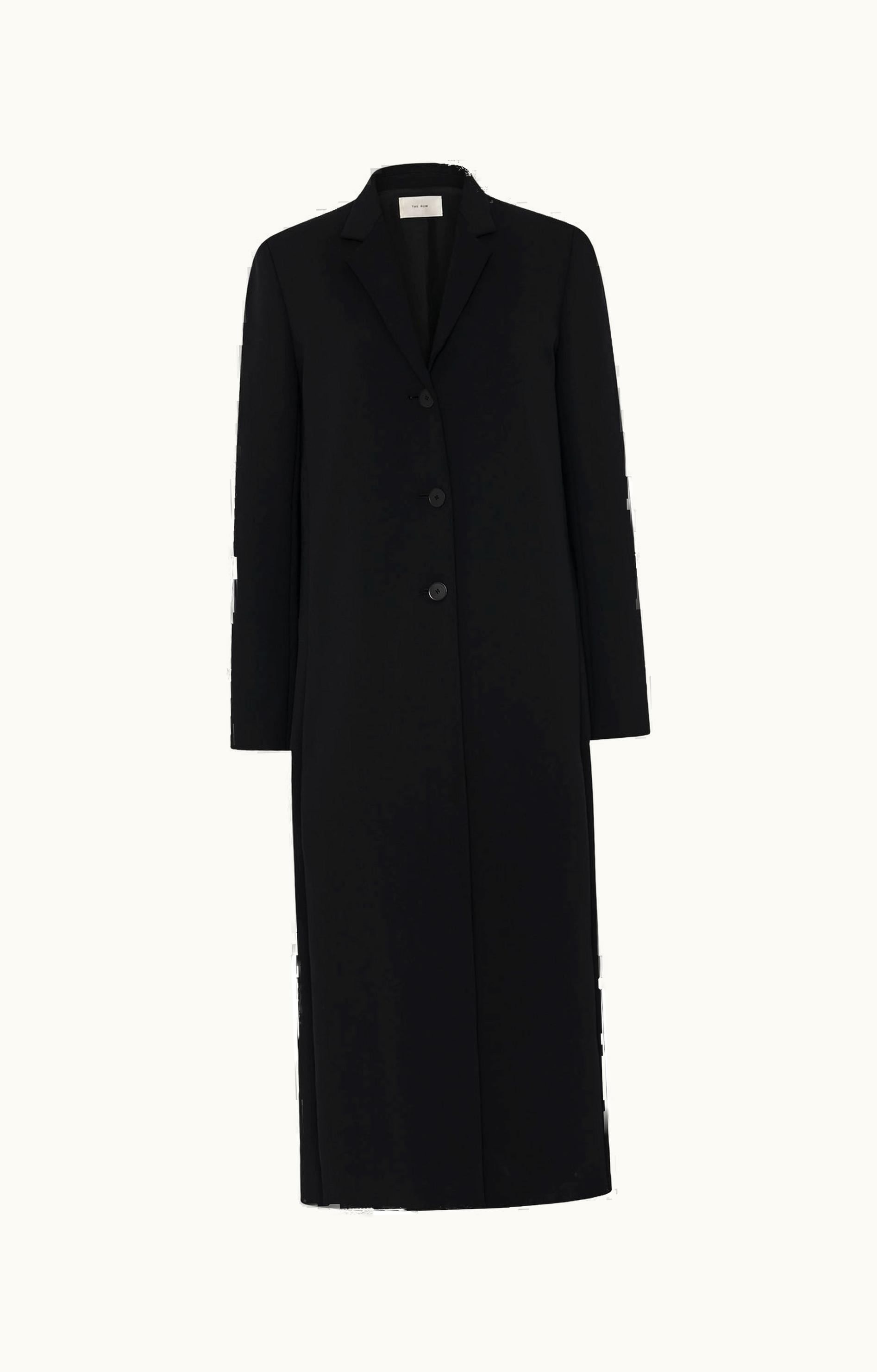 The Row The Row Sallik Coat Black In Scuba