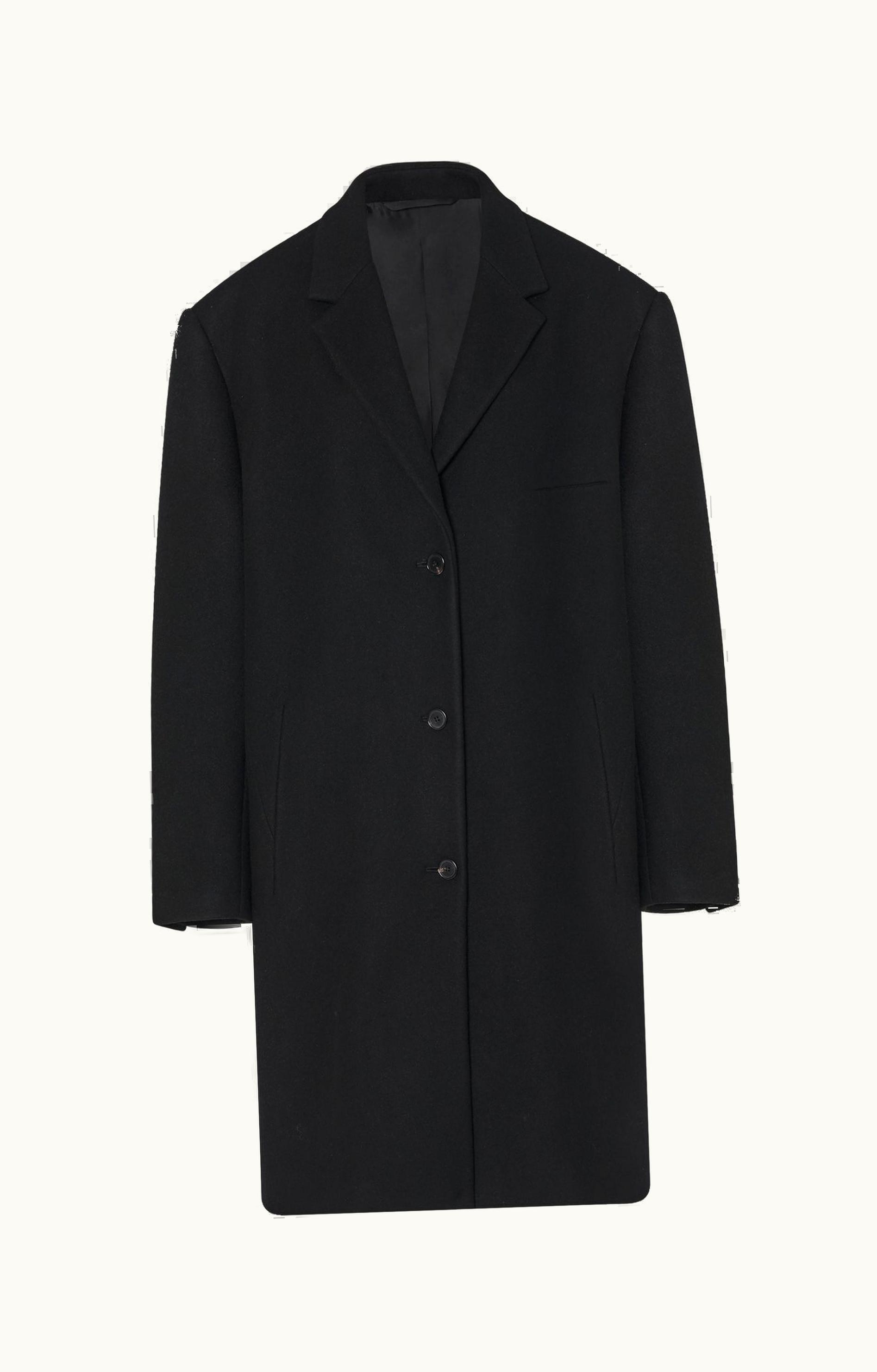The Row The Row Ardon Coat Black In Virgin Wool And Cashmere