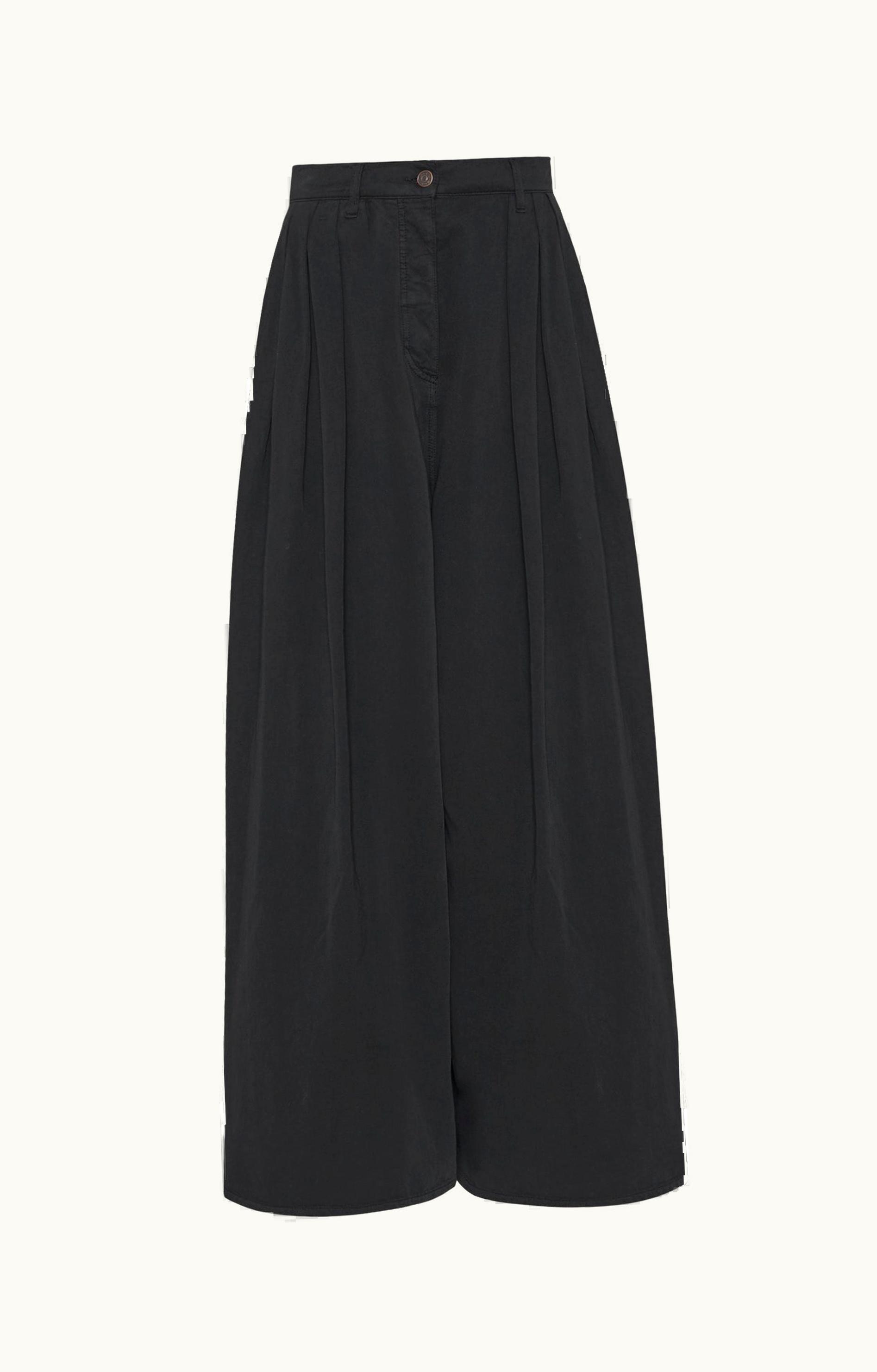 The Row The Row Criselle Jean Black In Cotton And Linen