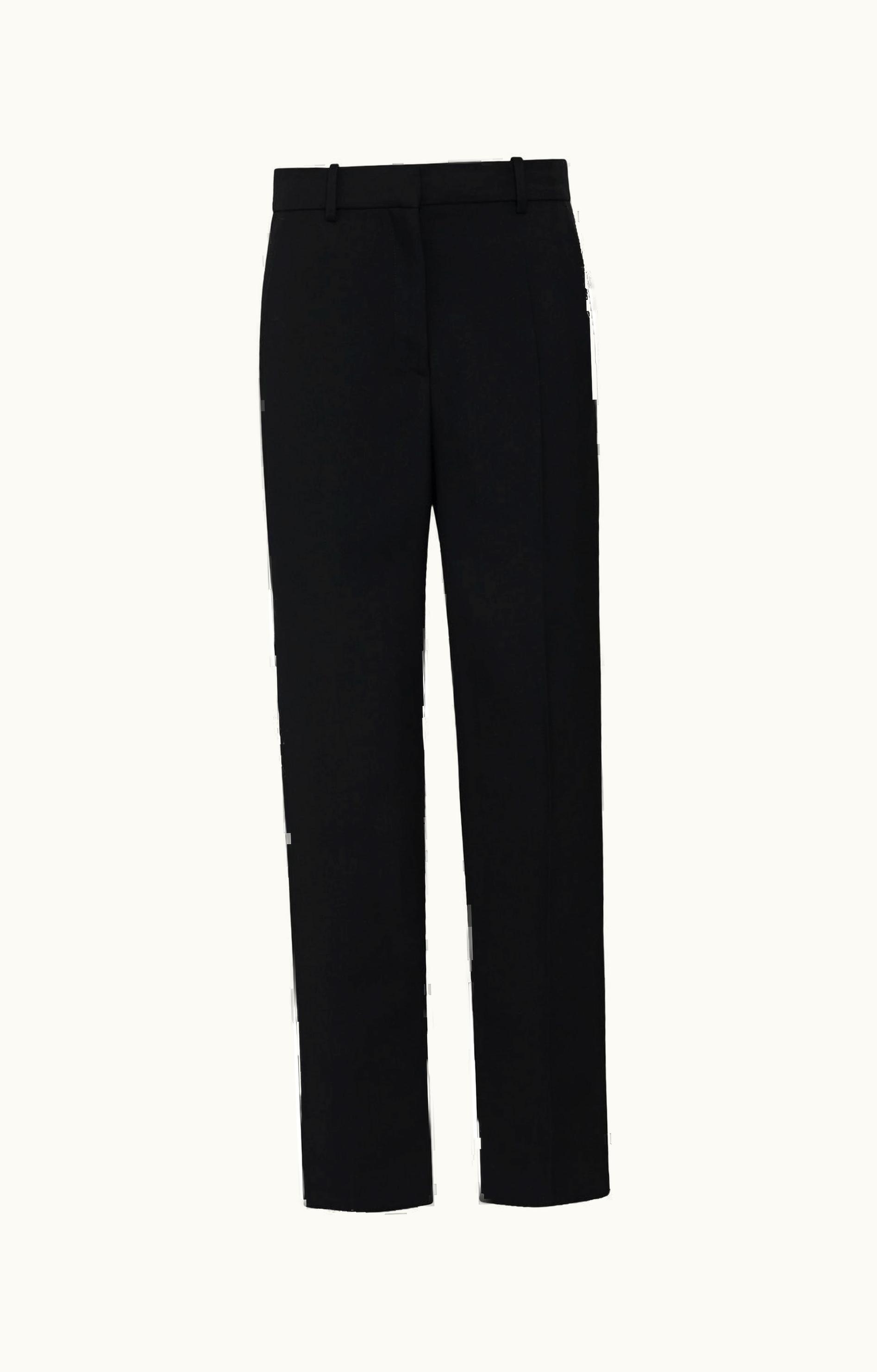 The Row The Row Borgo Pant Black In Virgin Wool And Silk