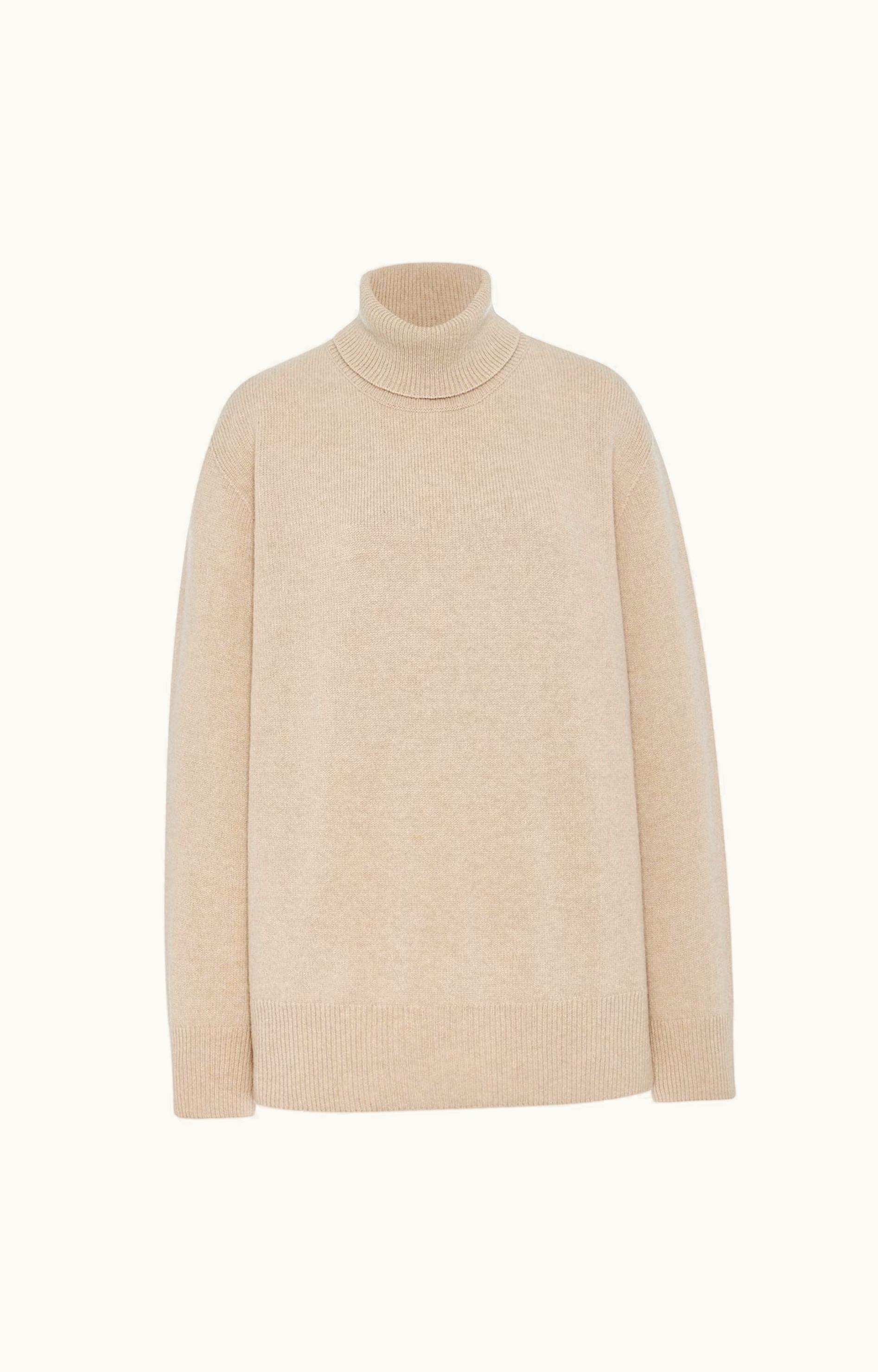 The Row The Row Stepny Top Tan In Wool And Cashmere