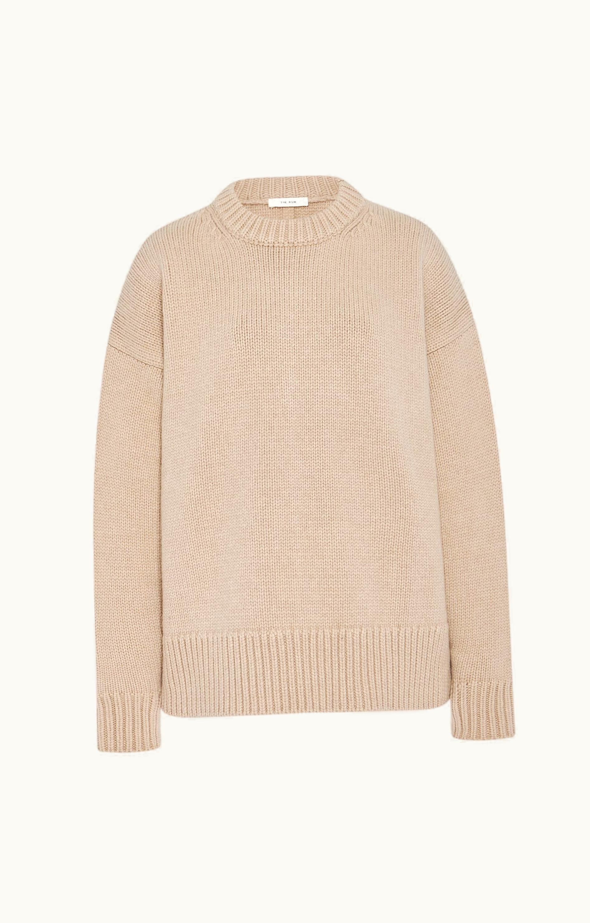 The Row The Row Ophelia Top Beige In Wool And Cashmere