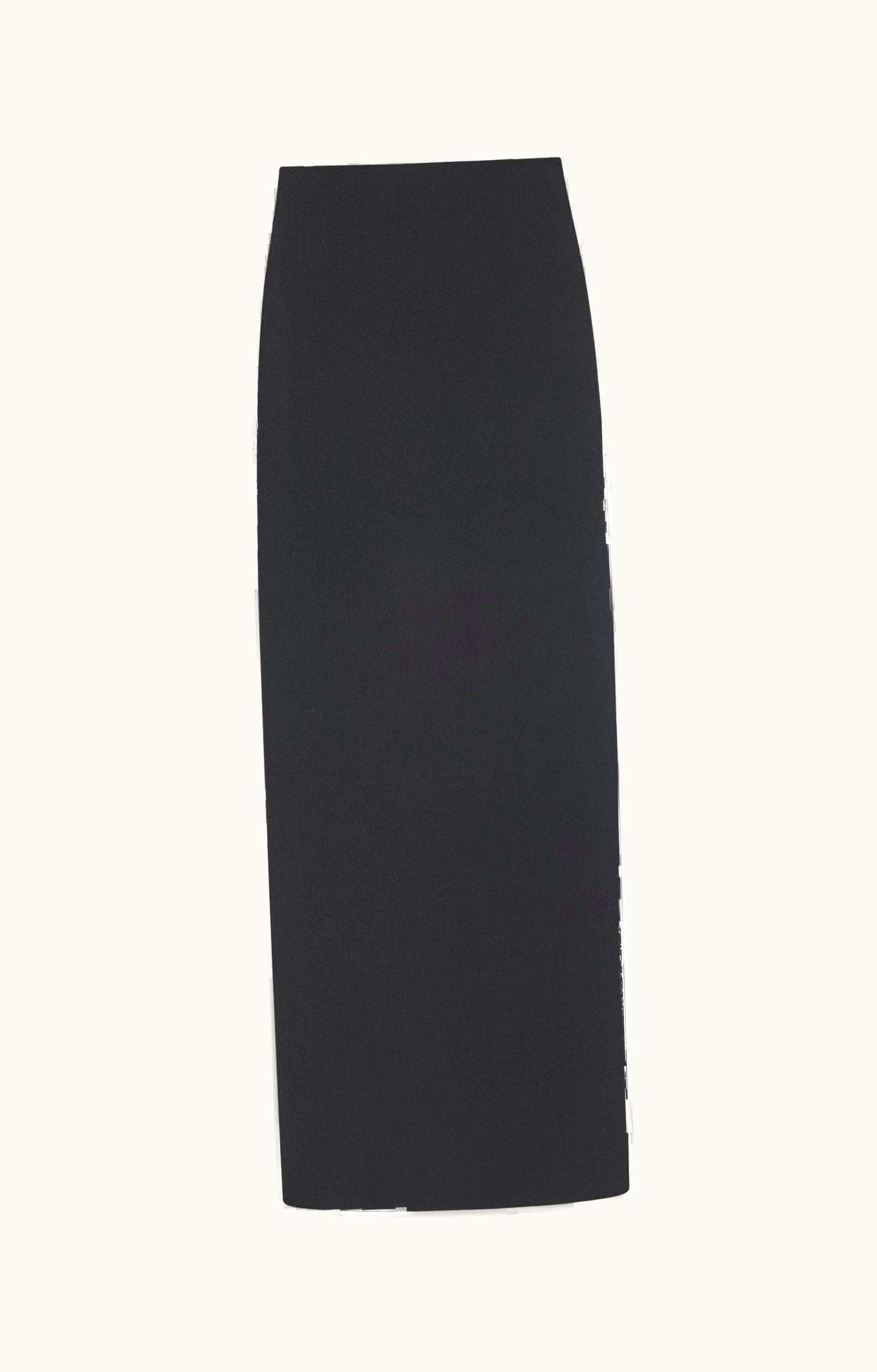 The Row The Row Bartelle Skirt Black In Virgin Wool And Silk