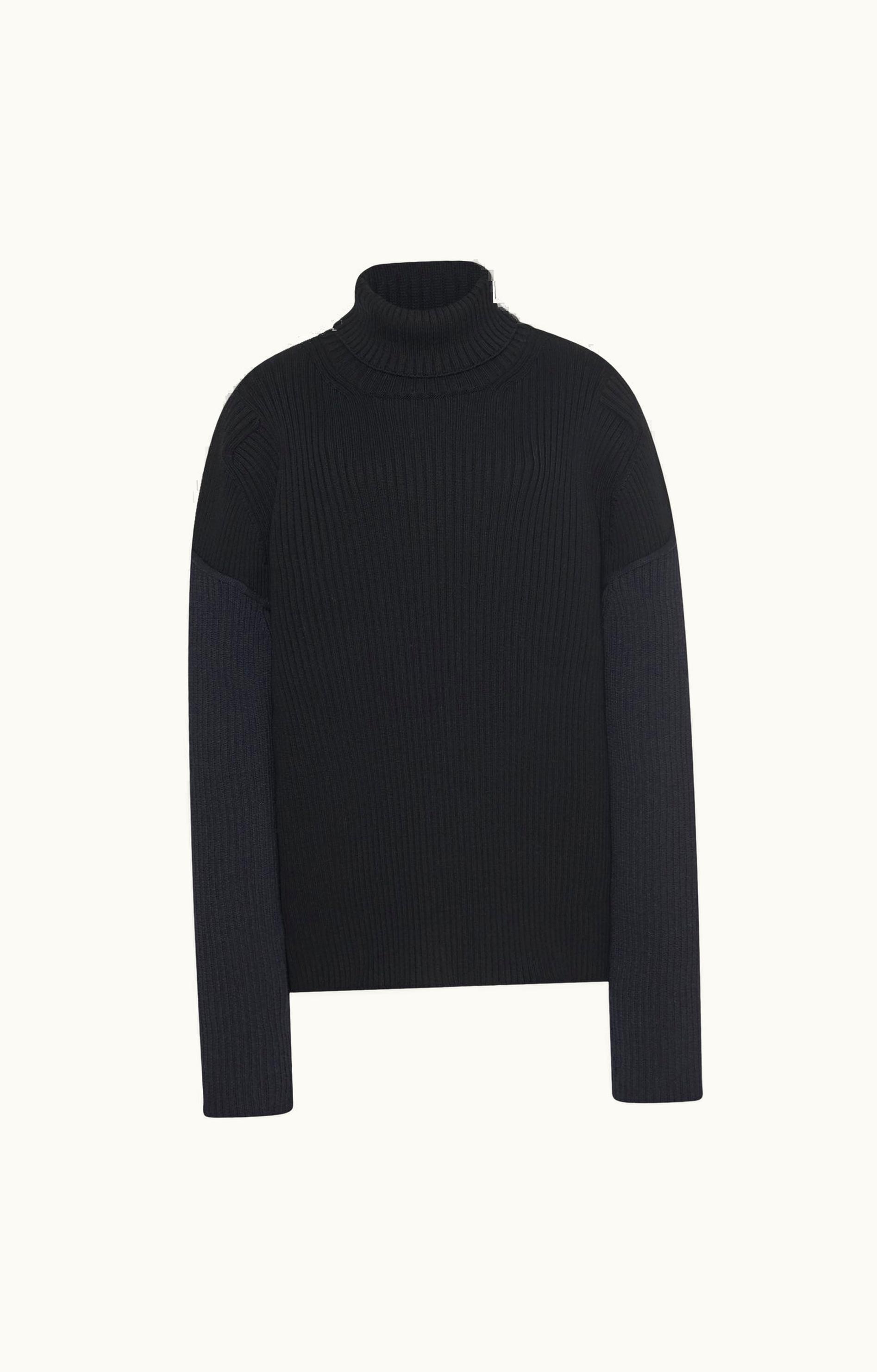 The Row The Row Dua Top Black In Cotton And Cashmere