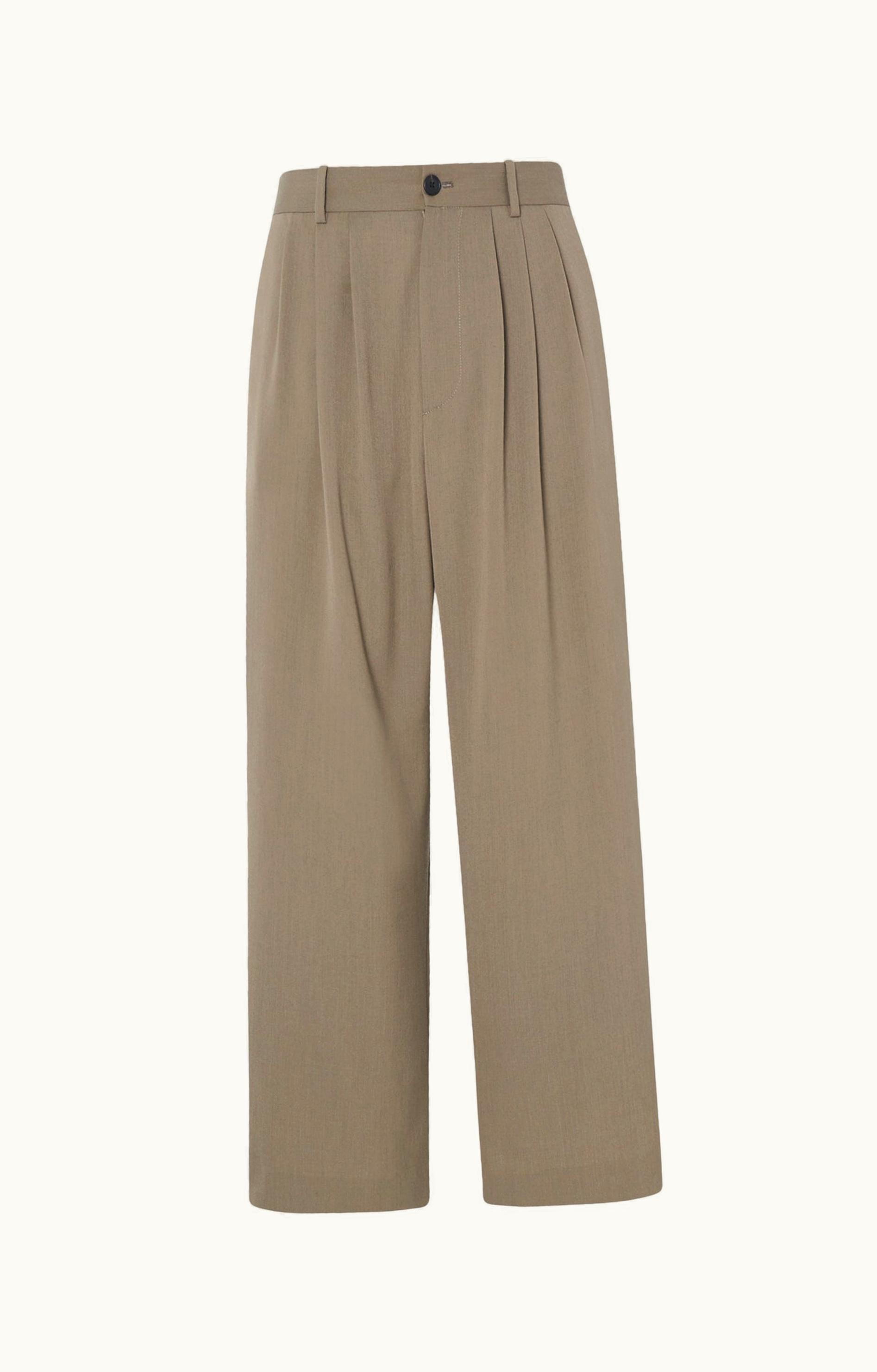 The Row The Row Rufos Pant Tan In Polyester And Virgin Wool