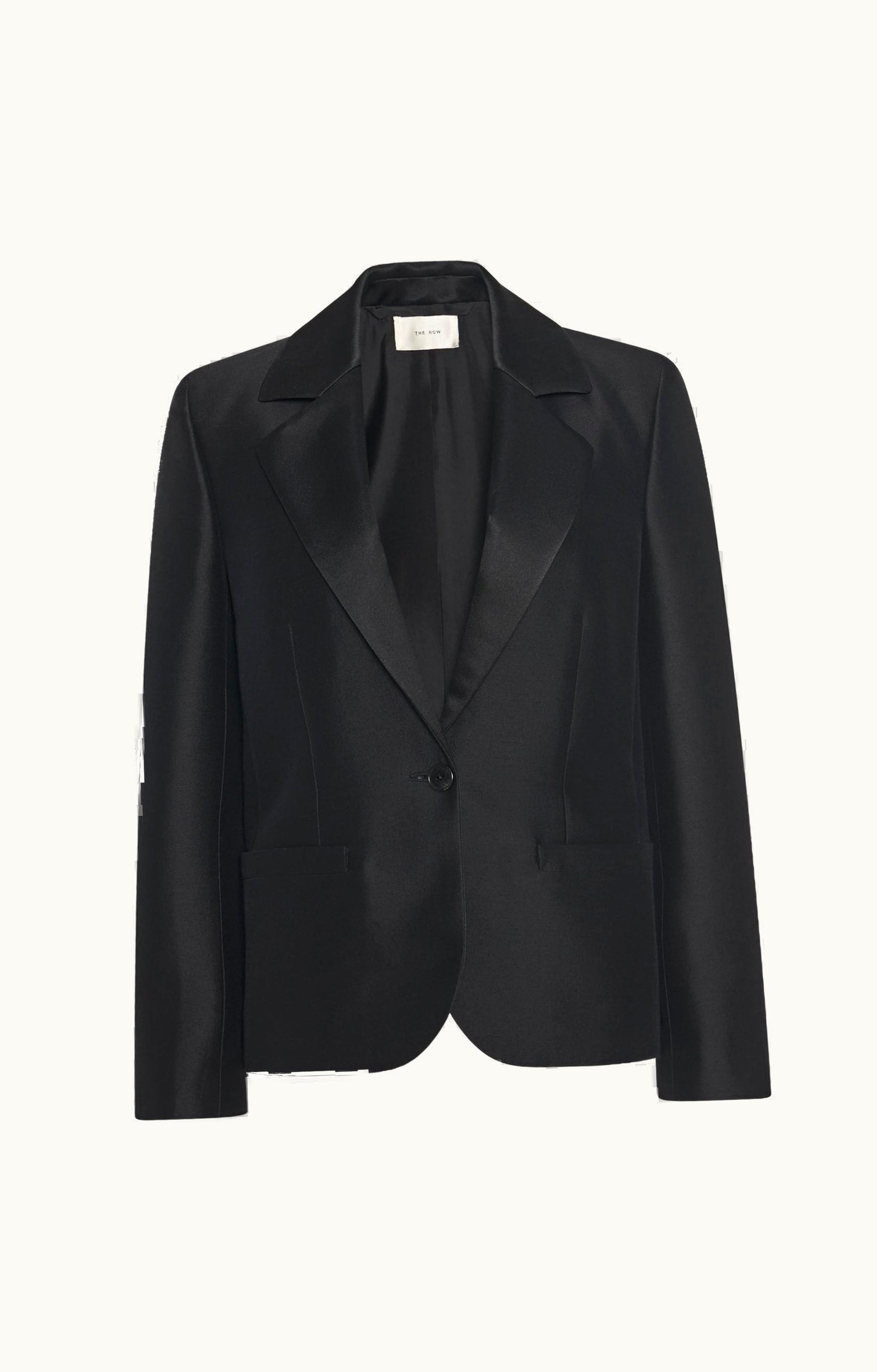 The Row The Row Dru Jacket Black In Wool And Silk