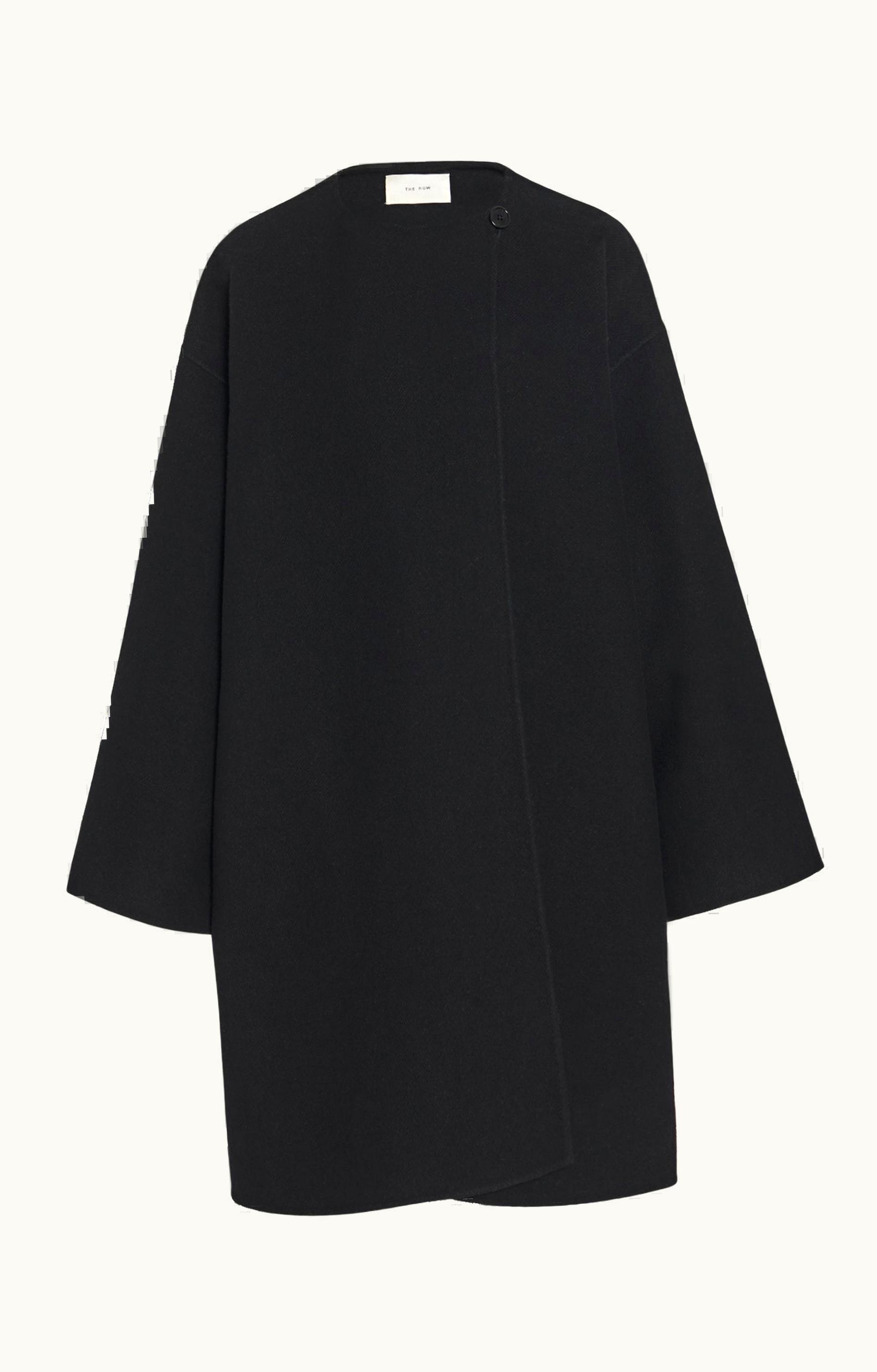 The Row The Row Metina Coat Black In Virgin Wool And Nylon