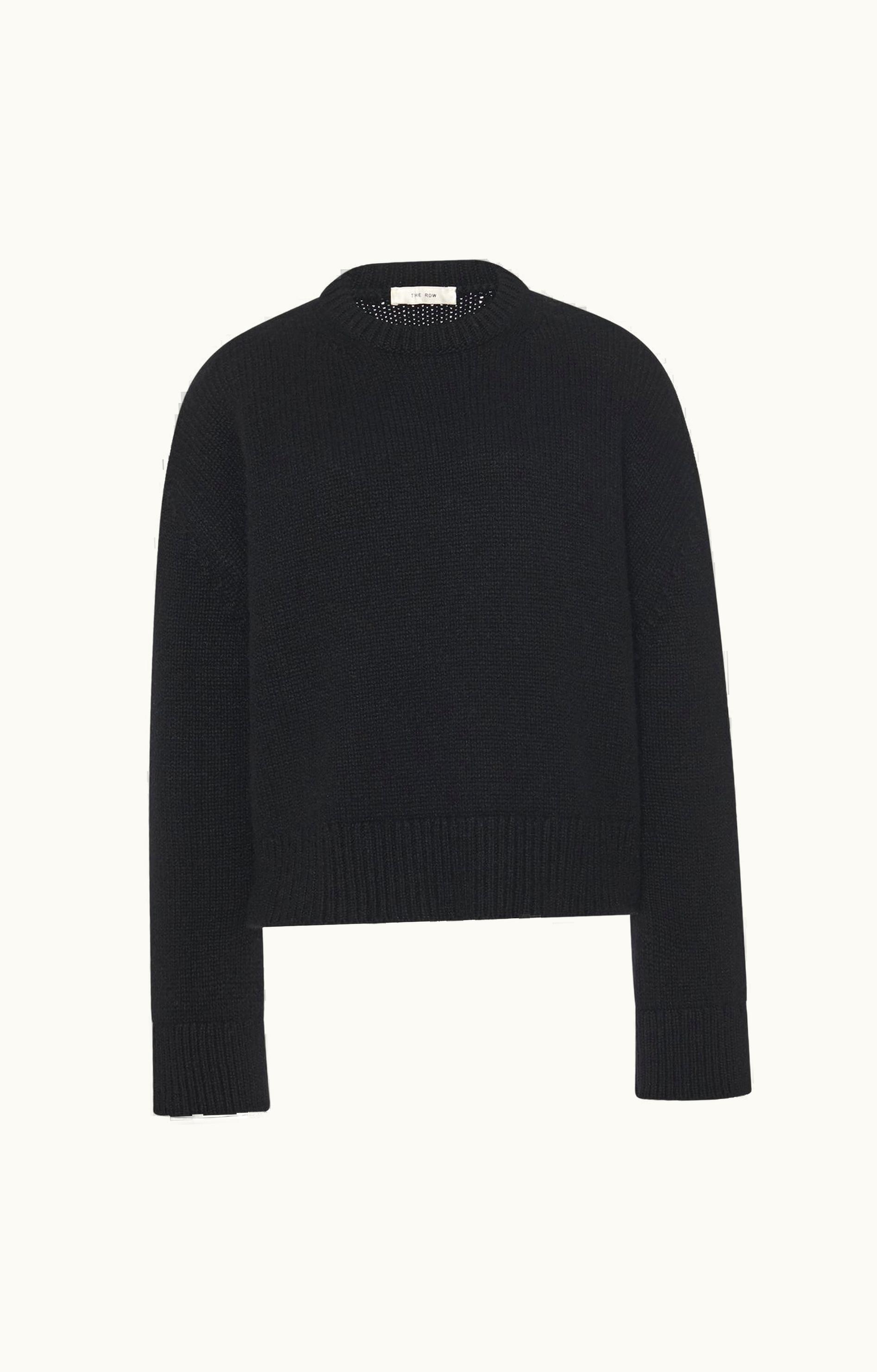 The Row The Row Dines Top Black In Cashmere And Mohair