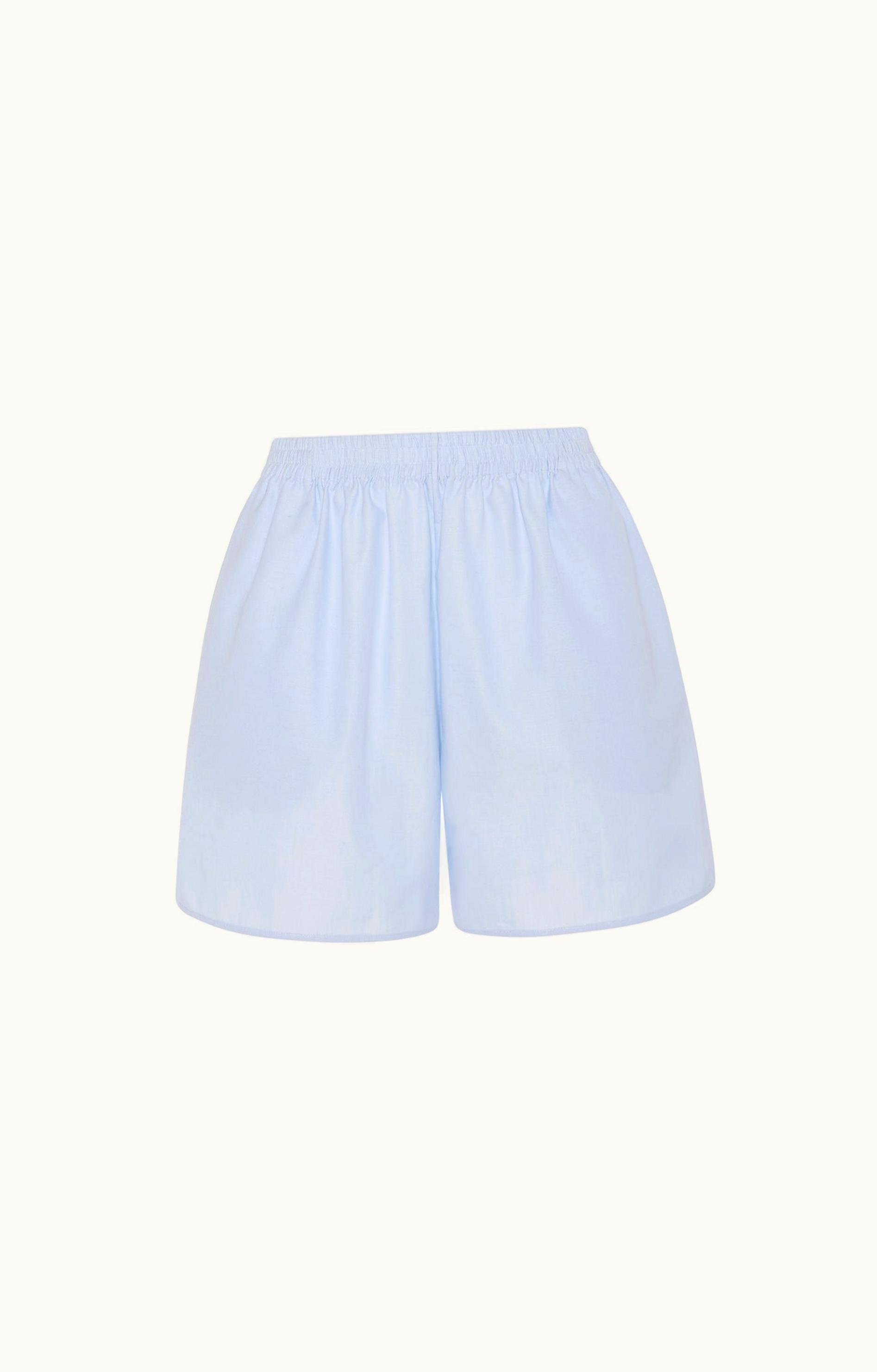 The Row The Row Gunther Short Blue In Cotton