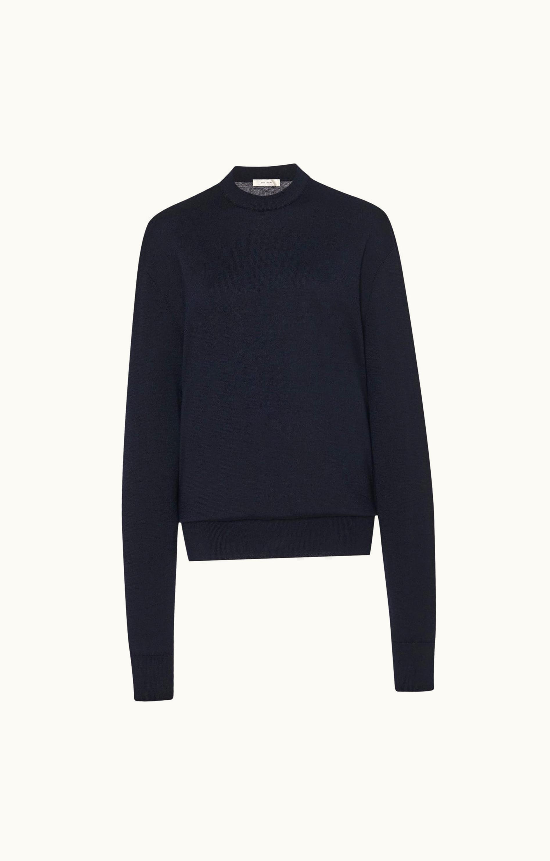 The Row The Row Druyes Top Blue In Wool And Cashmere