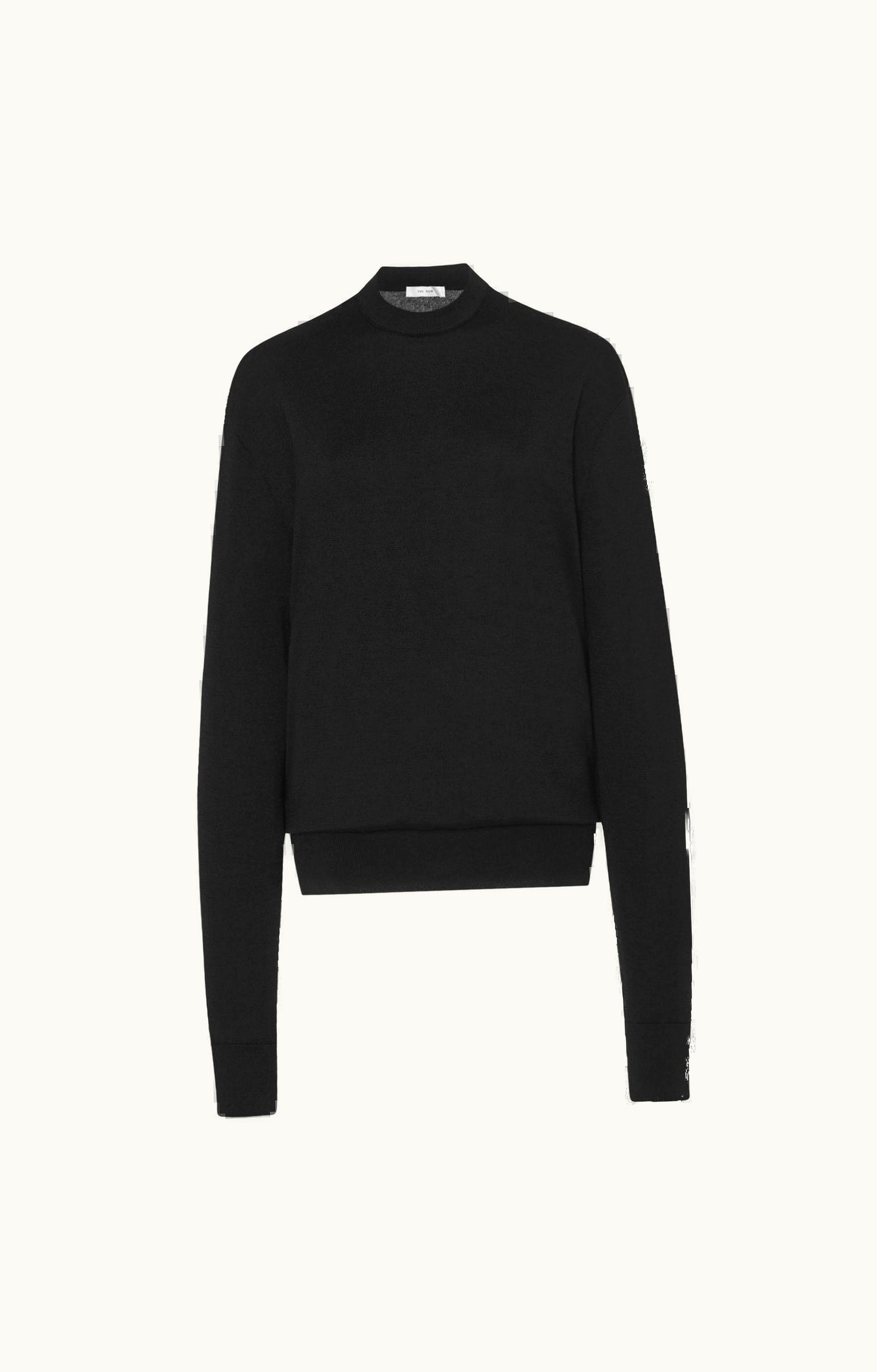The Row The Row Druyes Top Black In Wool And Cashmere